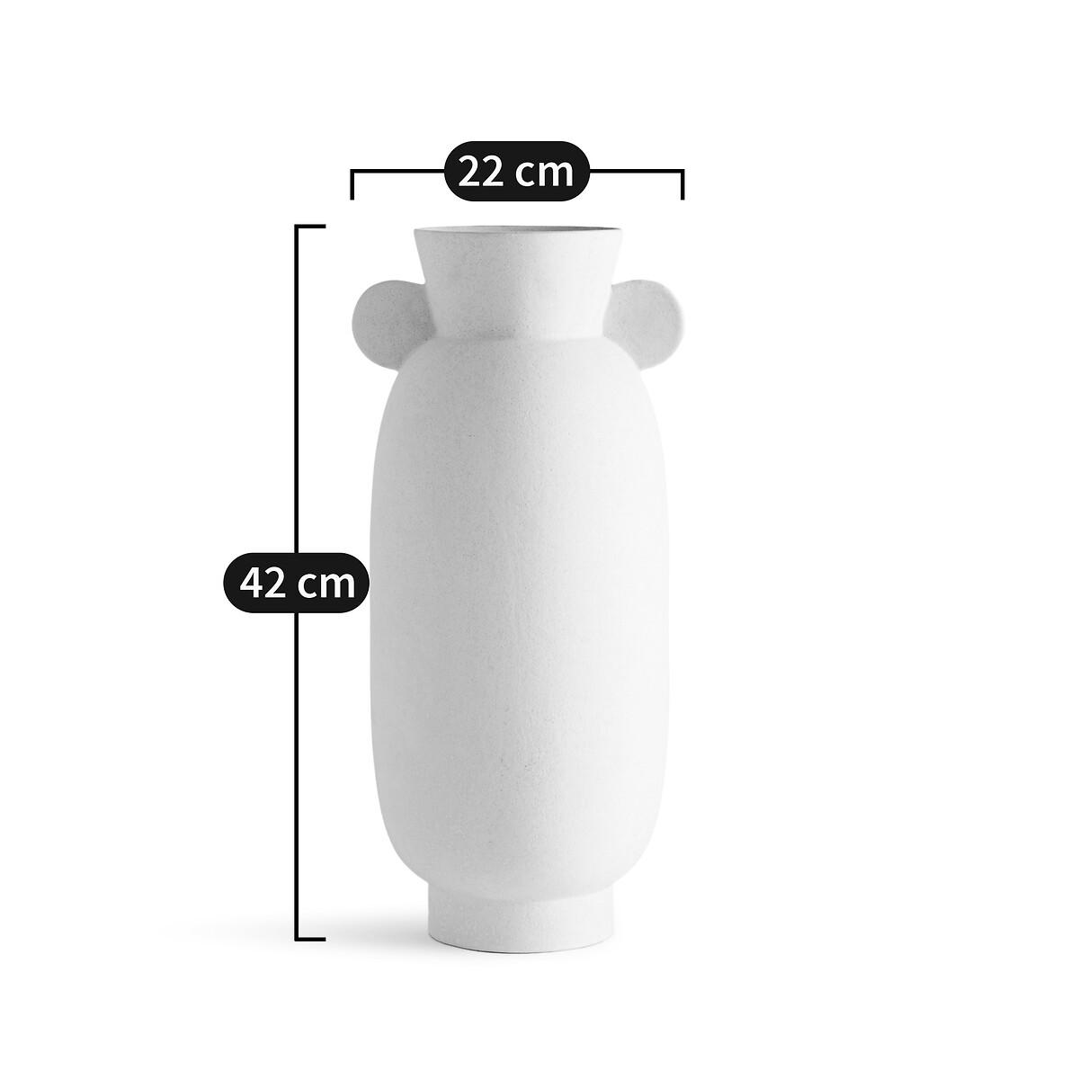 Onega White Ceramic Vase – image 7
