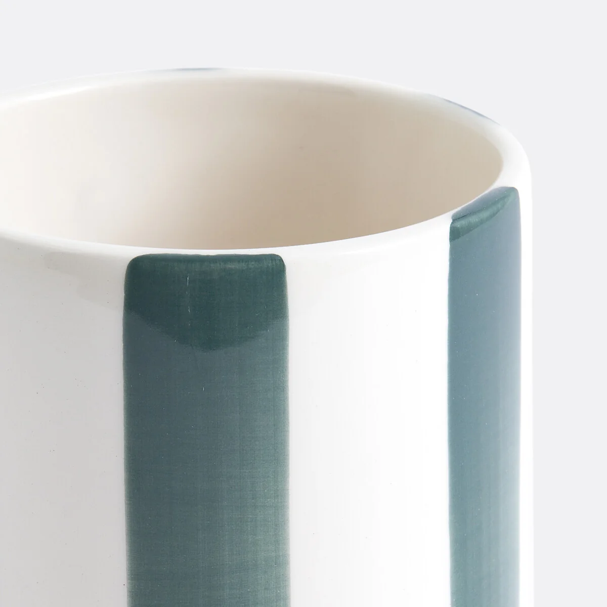 Jaoma Striped Ceramic Vase, H18cm – image 3