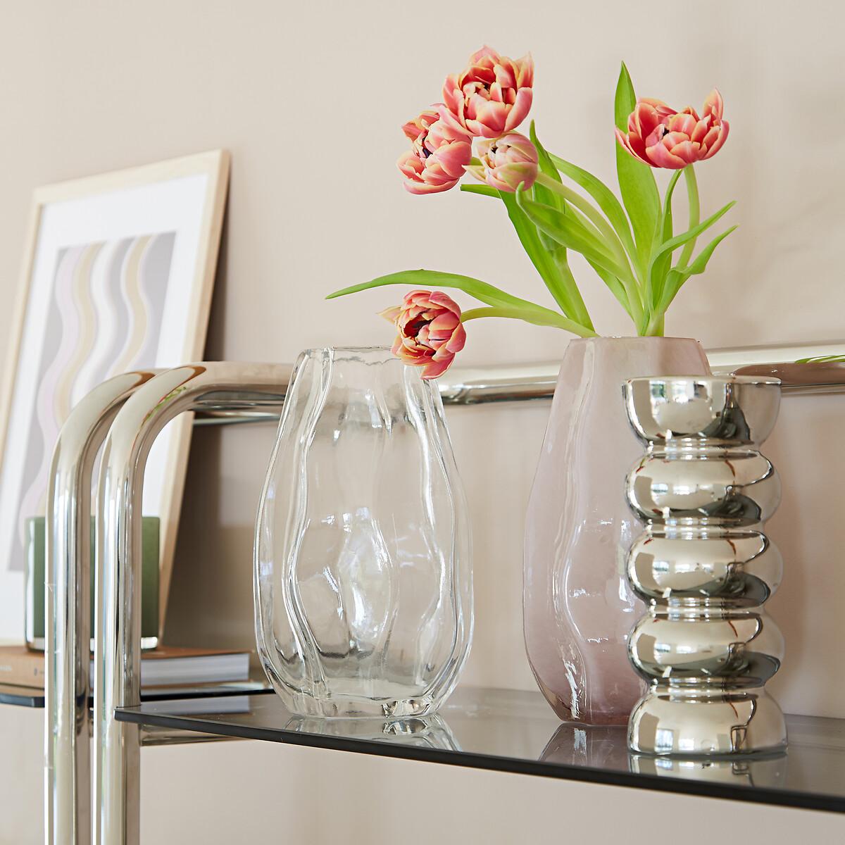 Fario Chrome-Effect Ceramic Vase H19cm – image 2