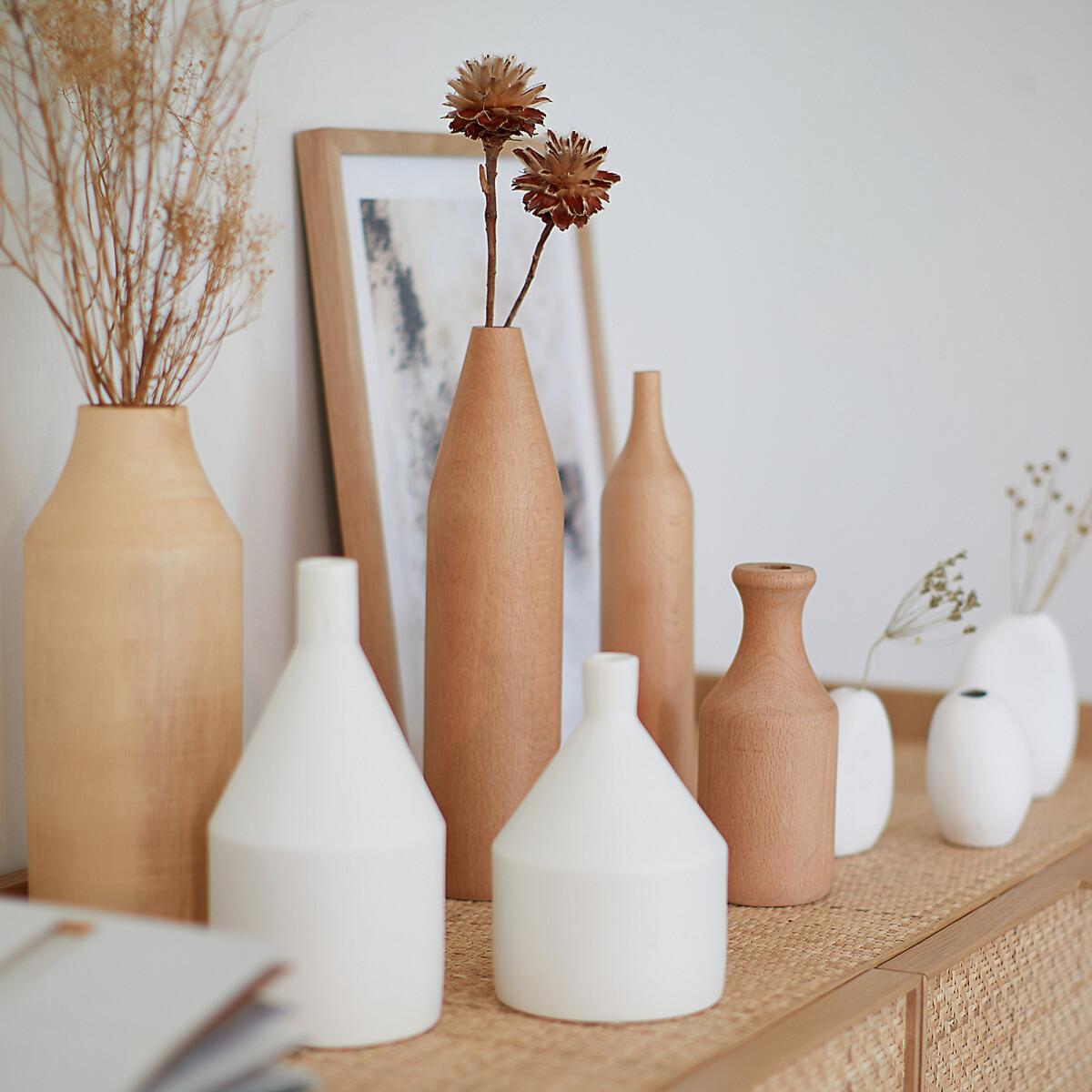 Idaho 28cm High Mango Wood Decorative Vase – image 4