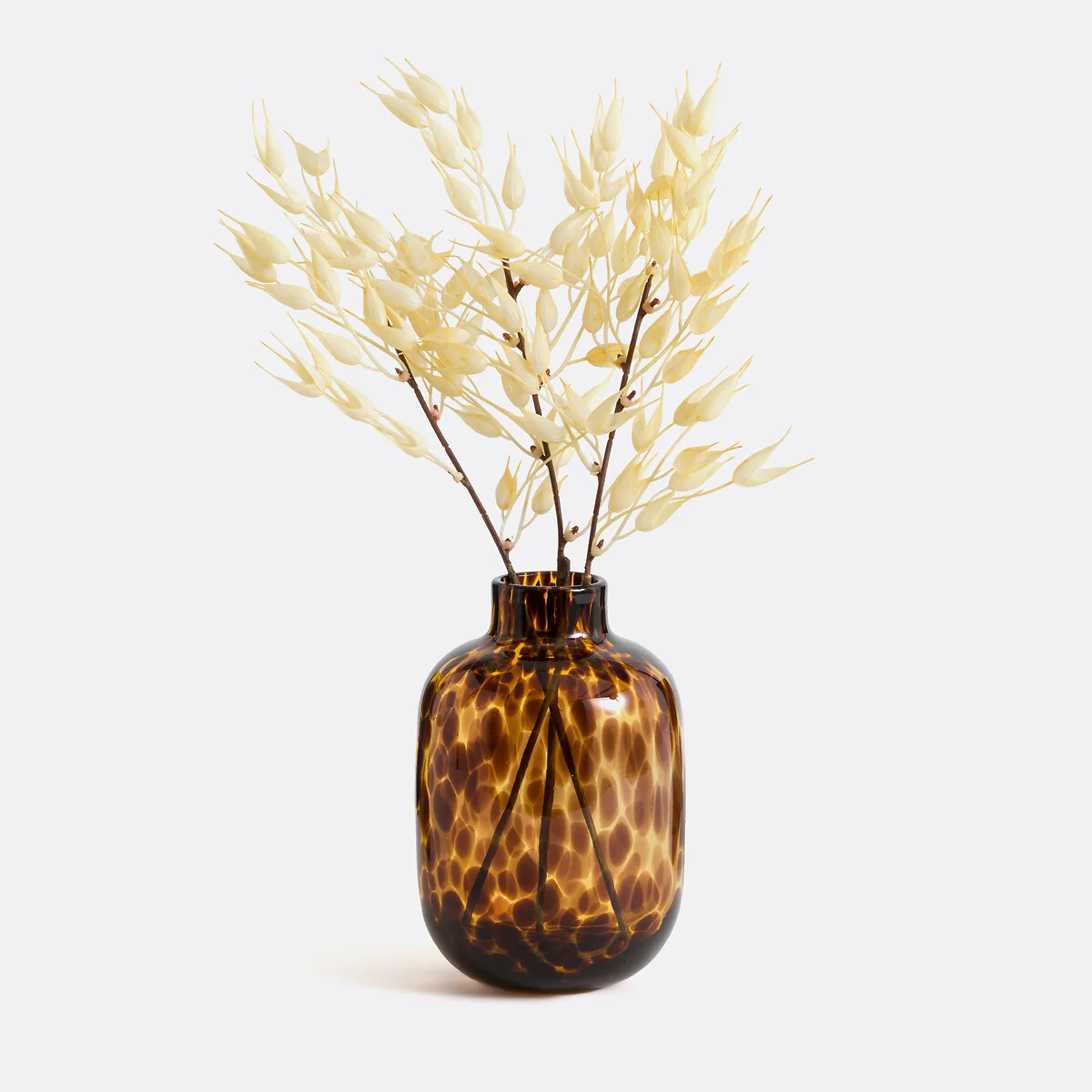 Fauvita 18cm High Amber Glass Vase – image 3