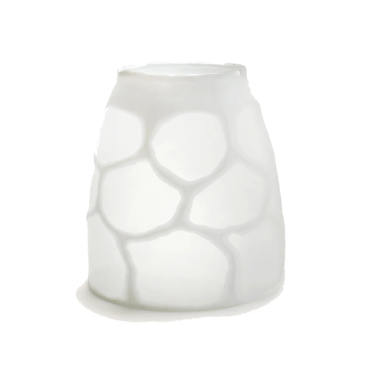 Arca Frosted Glass Vase, H28cm – image 1