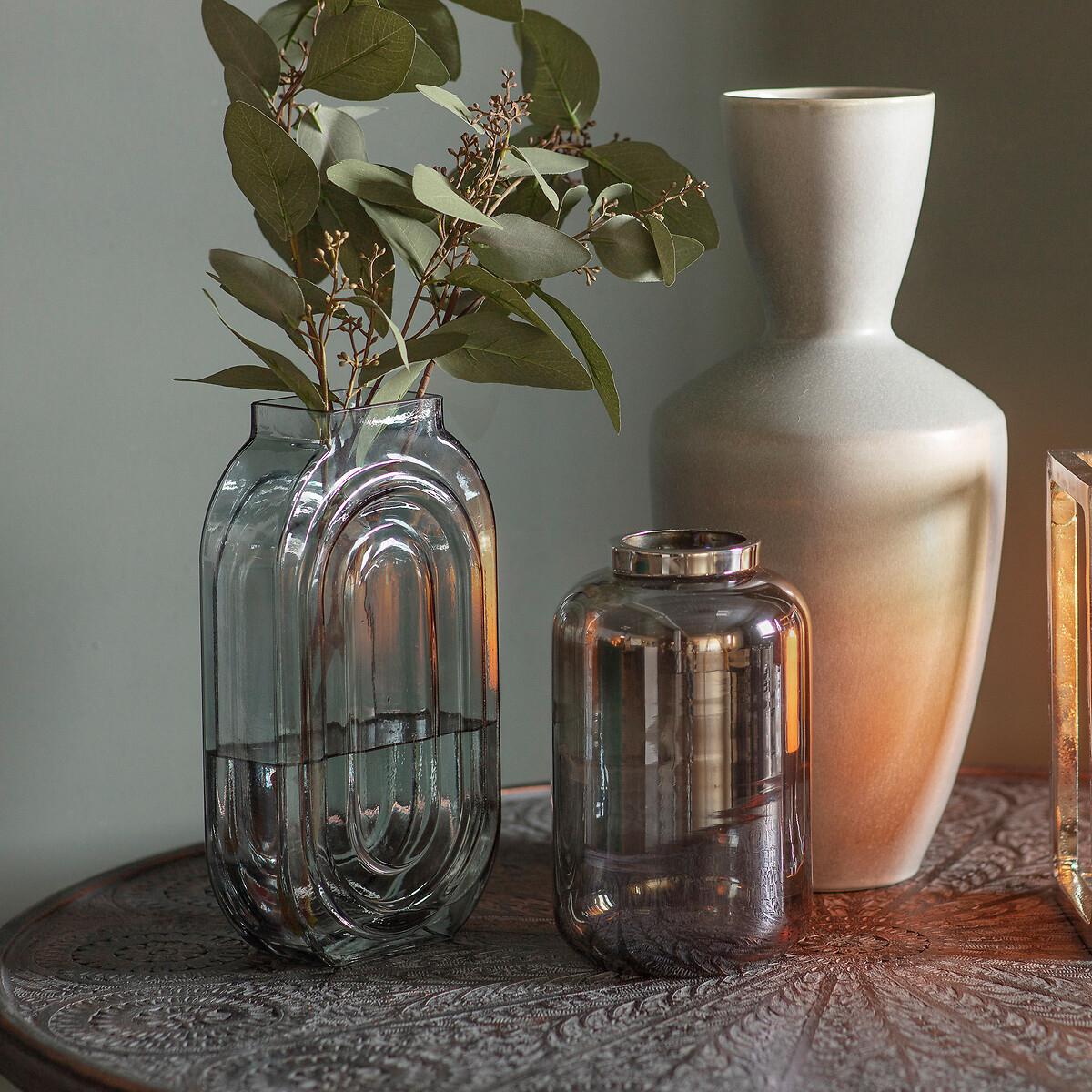 30cm Grey Glass Vase – image 2