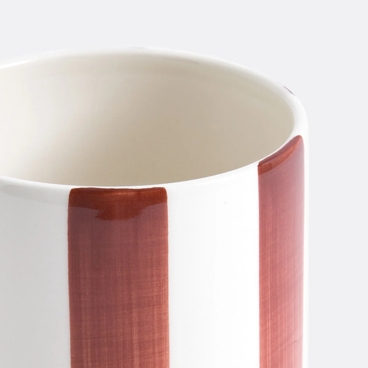 Jaoma Striped Ceramic Vase, H18cm – image 3