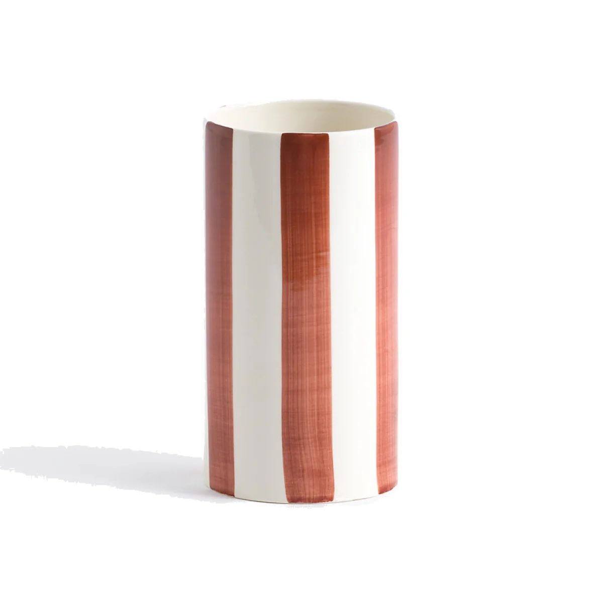 Jaoma Striped Ceramic Vase, H18cm – image 1