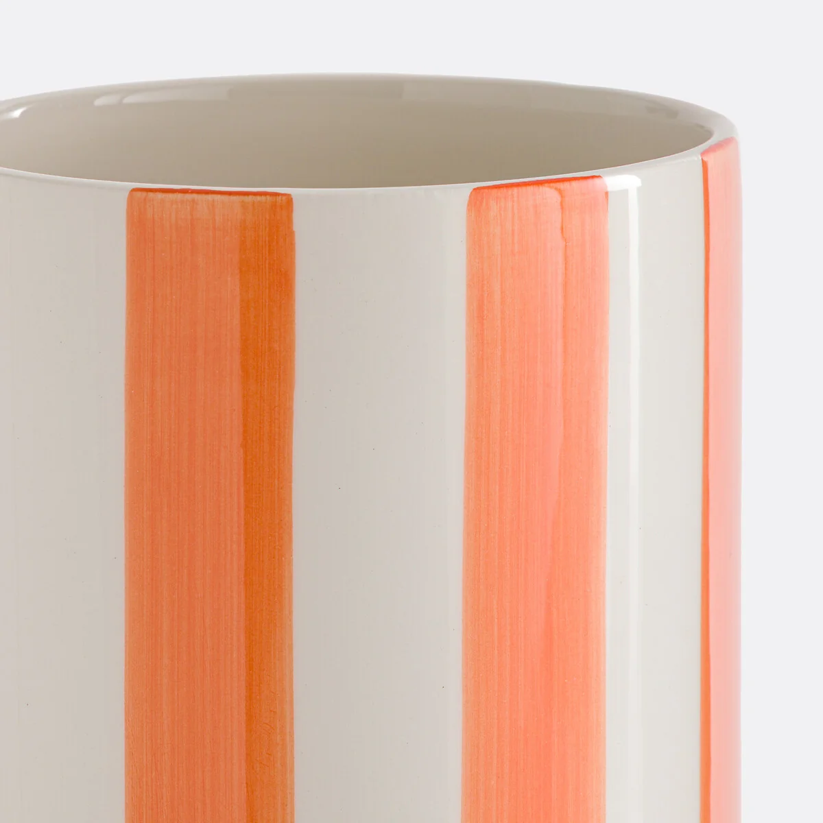 Jaoma Striped Ceramic Vase, H25cm – image 2