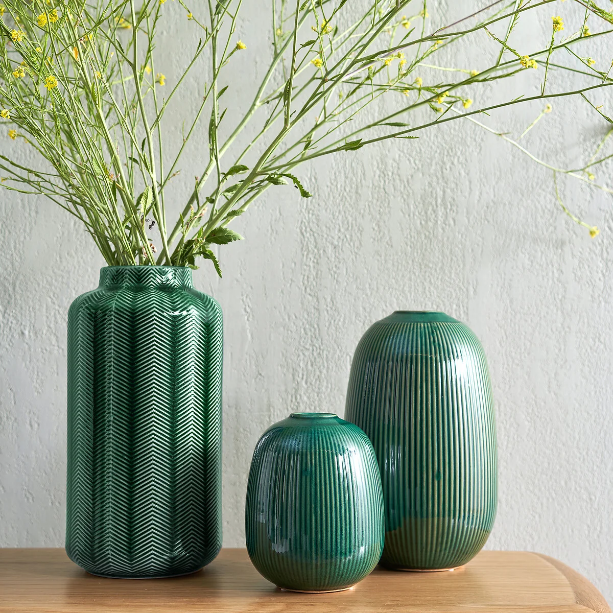 Estria Ceramic Vase, H31cm. – image 3