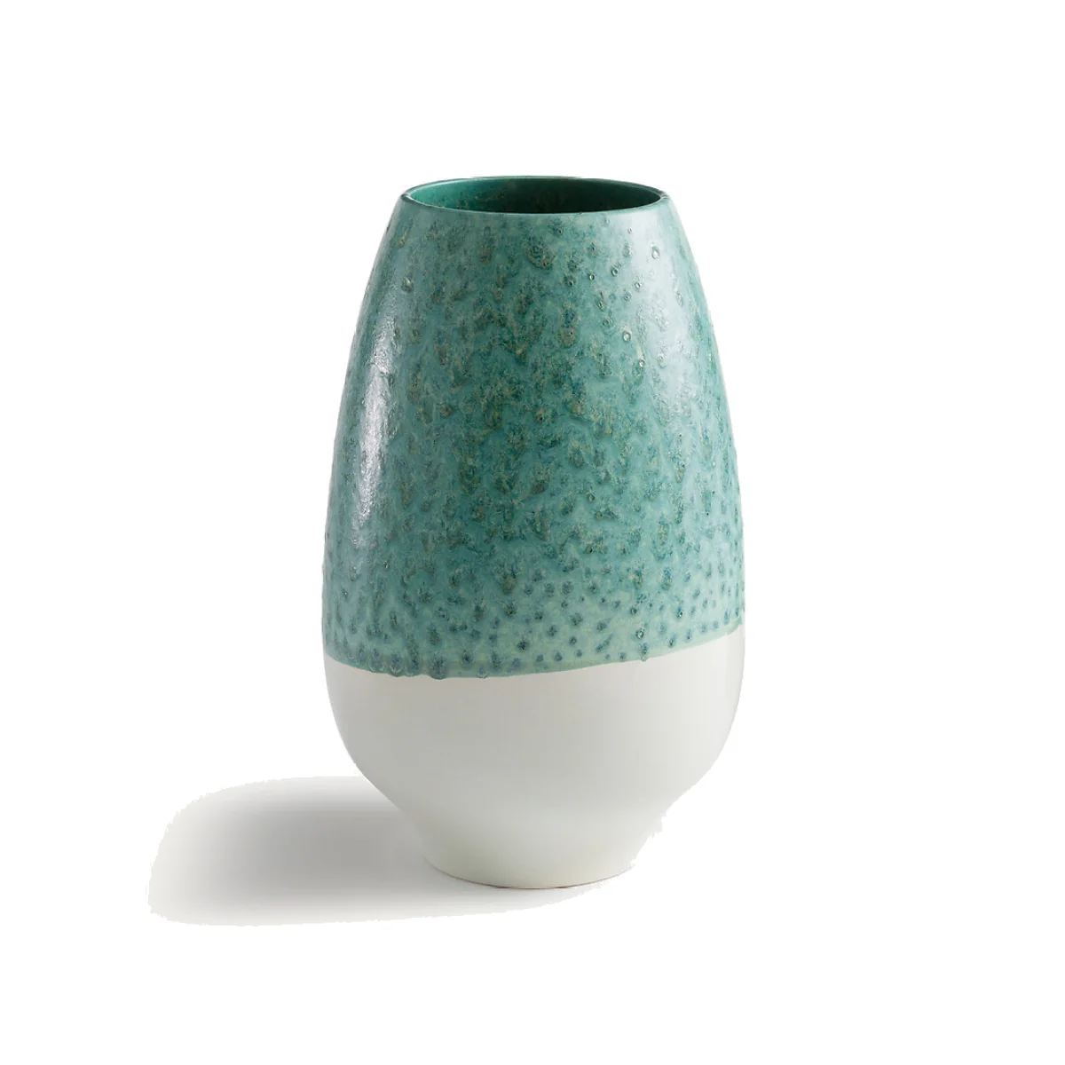 Dolo Two-Tone Glazed Earthenware Vase – image 1