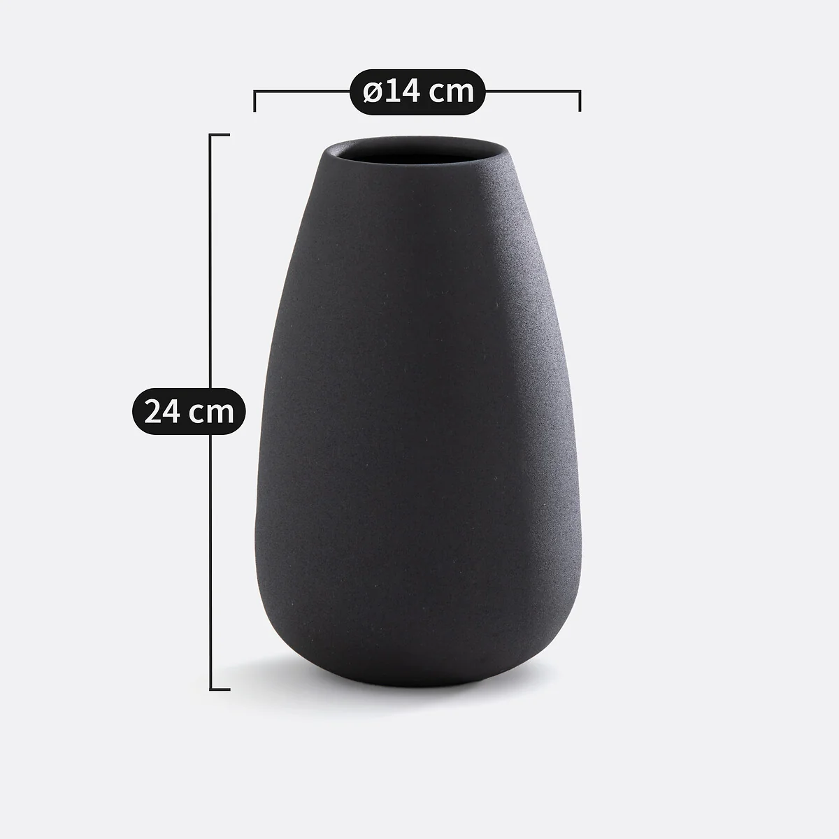 Anaïa Textured Metal Vase – image 4