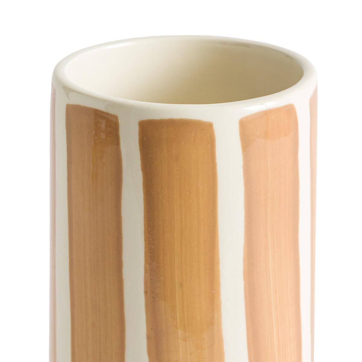 Anastase H26.5cm Striped Earthenware Vase – image 2