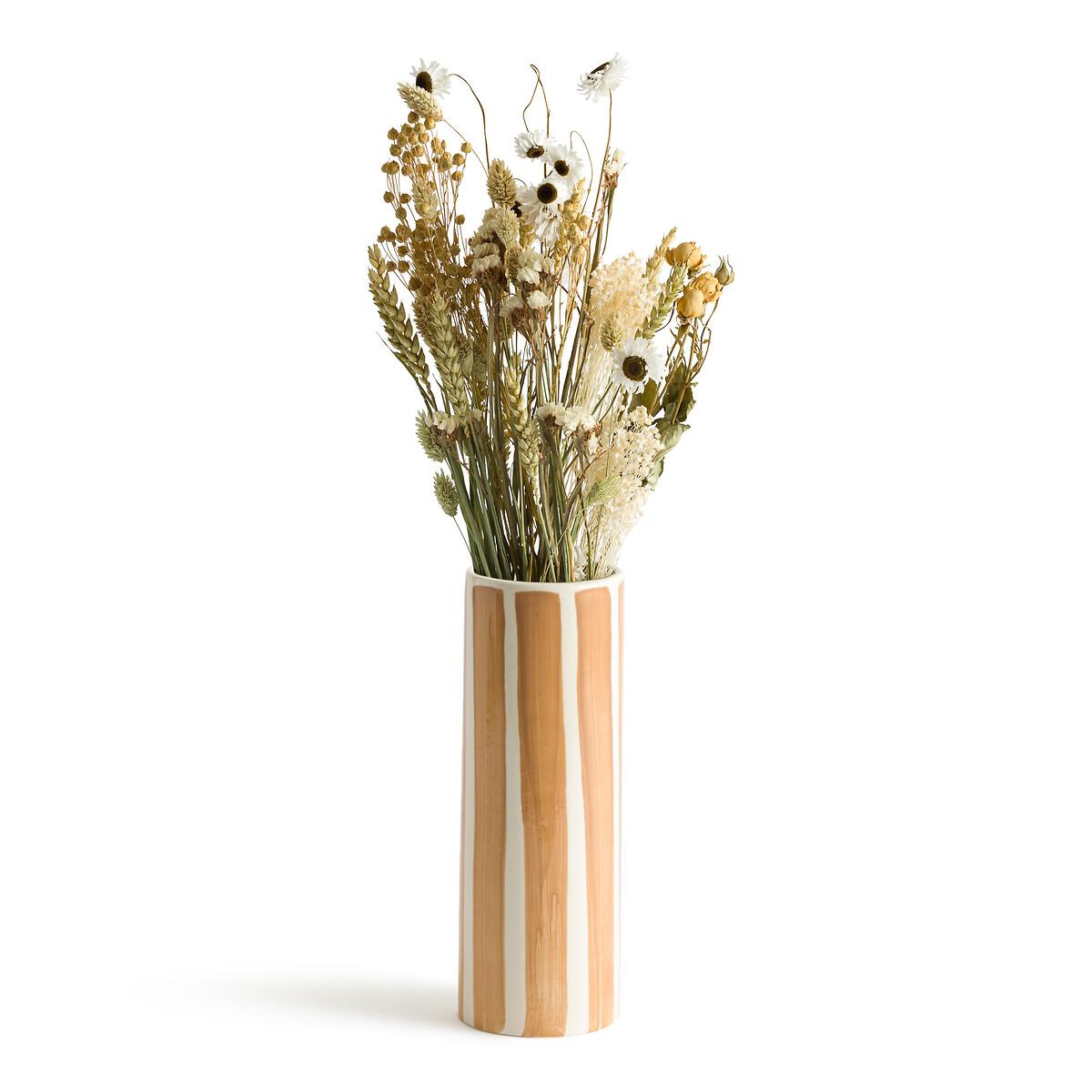 Anastase H26.5cm Striped Earthenware Vase – image 3