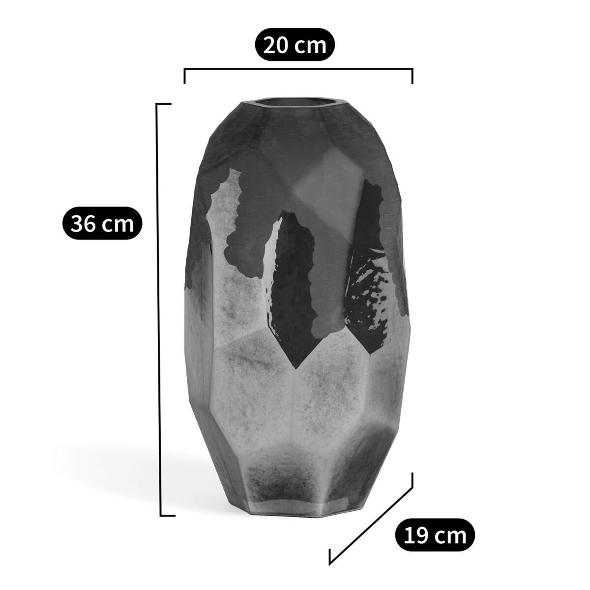Opale Glass Vase, H36cm – image 9