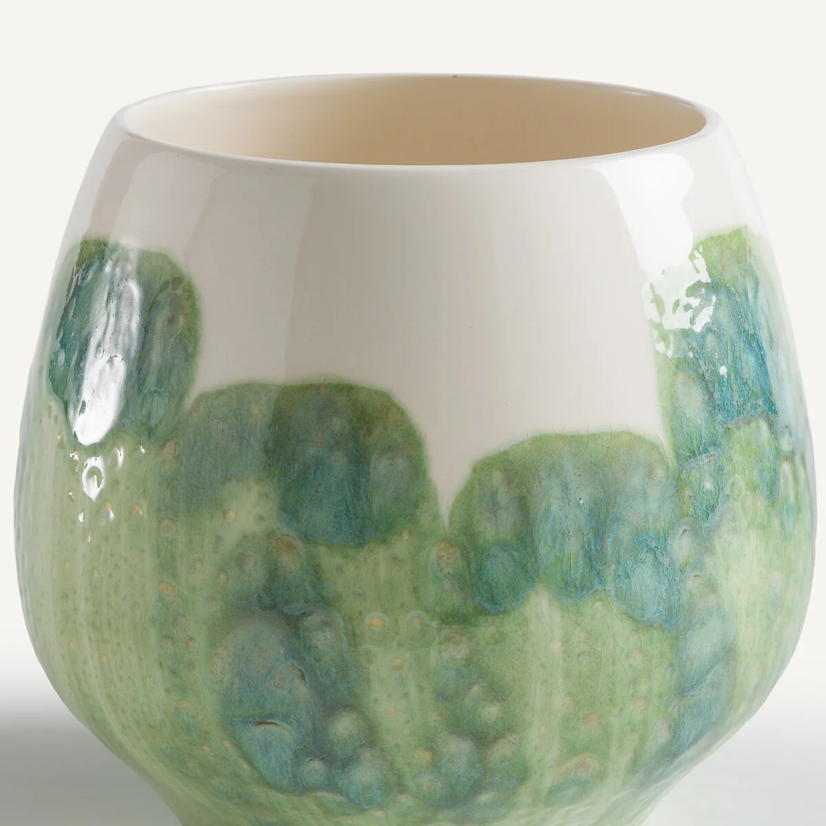Winga Hand-Painted Glazed Earthenware Vase – image 3