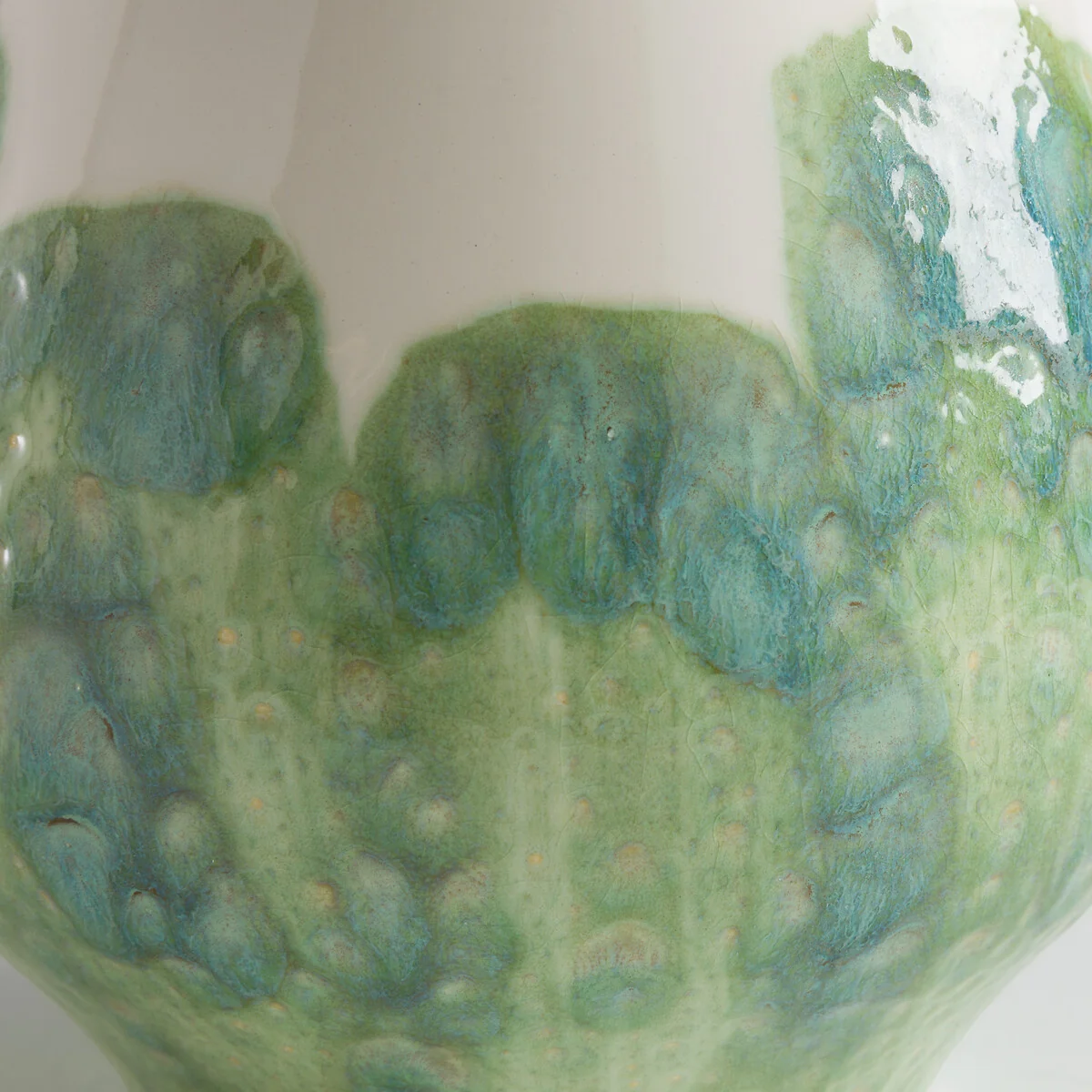 Winga Hand-Painted Glazed Earthenware Vase – image 4