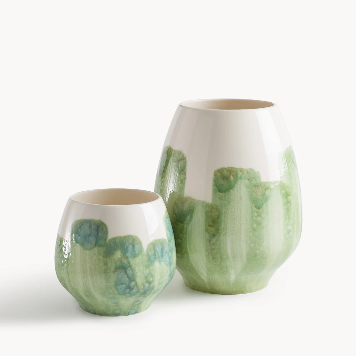 Winga Hand-Painted Glazed Earthenware Vase – image 5