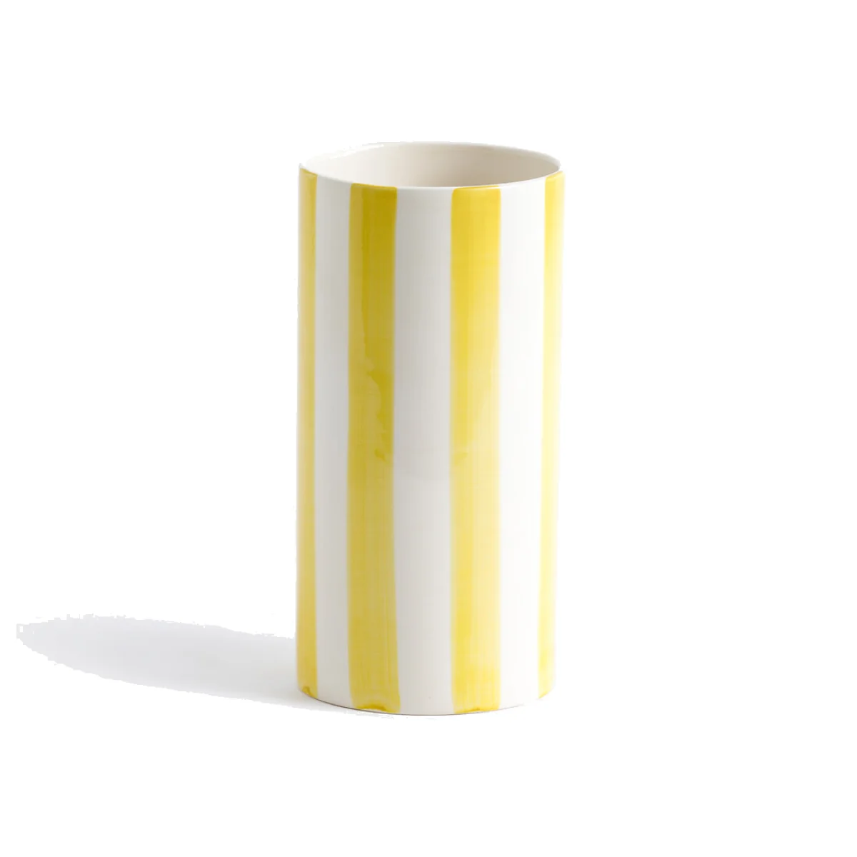 Jaoma Striped Ceramic Vase, H25cm – image 1