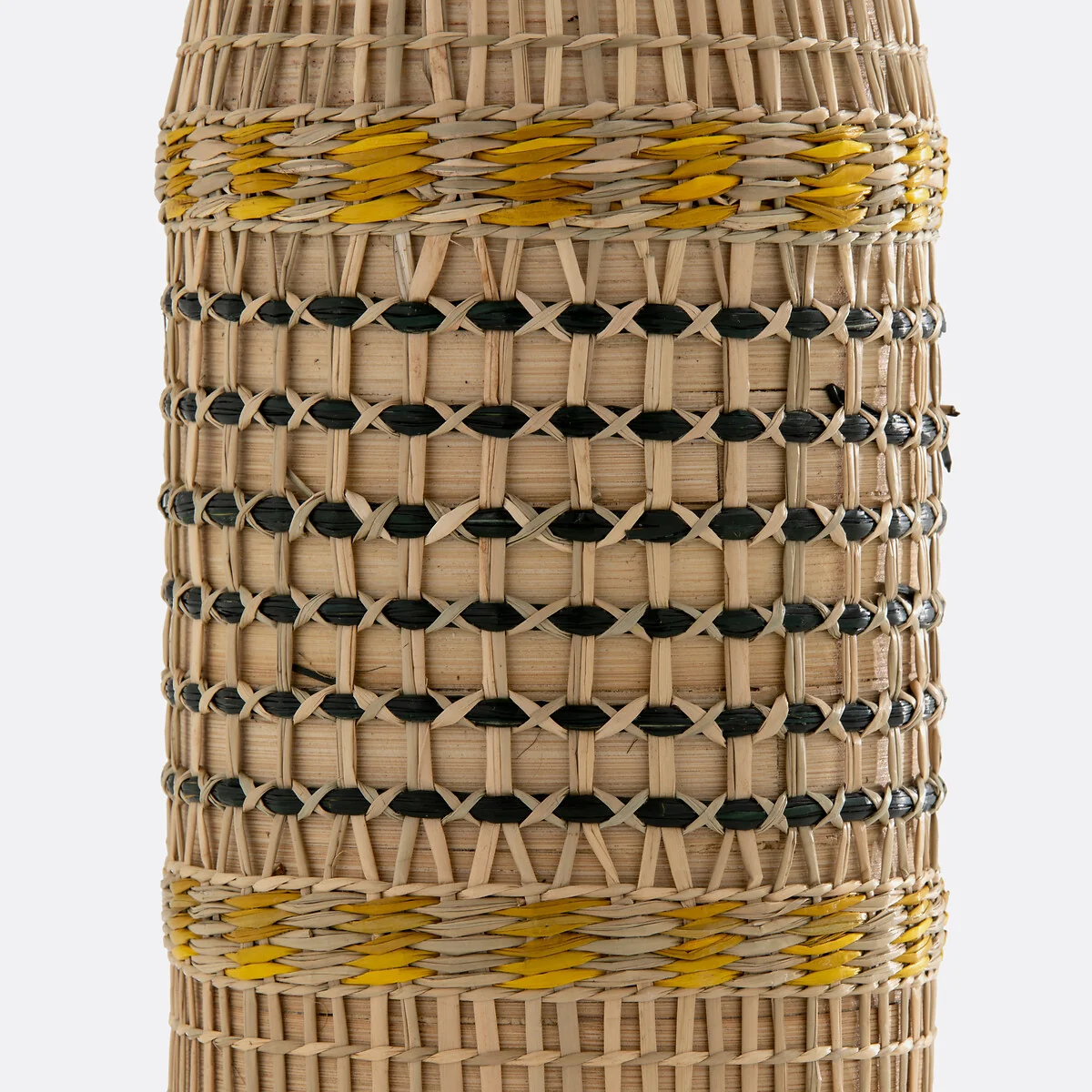 Plooming Multicoloured Woven Bamboo Decorative Vase – image 4