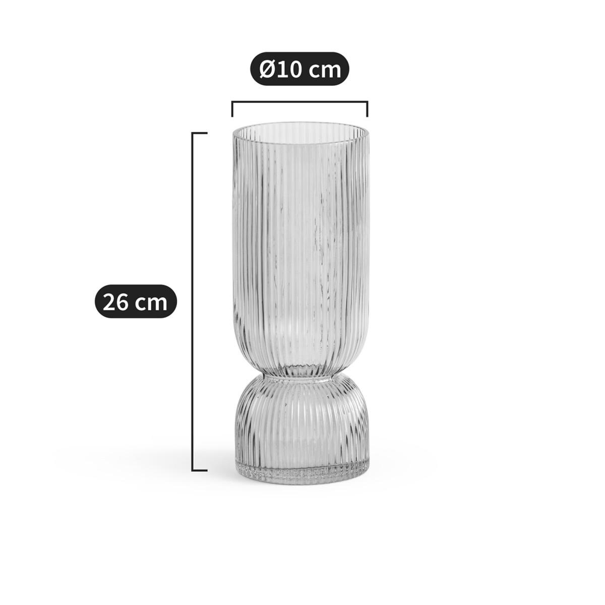 Valira H26cm Textured Glass Vase – image 9