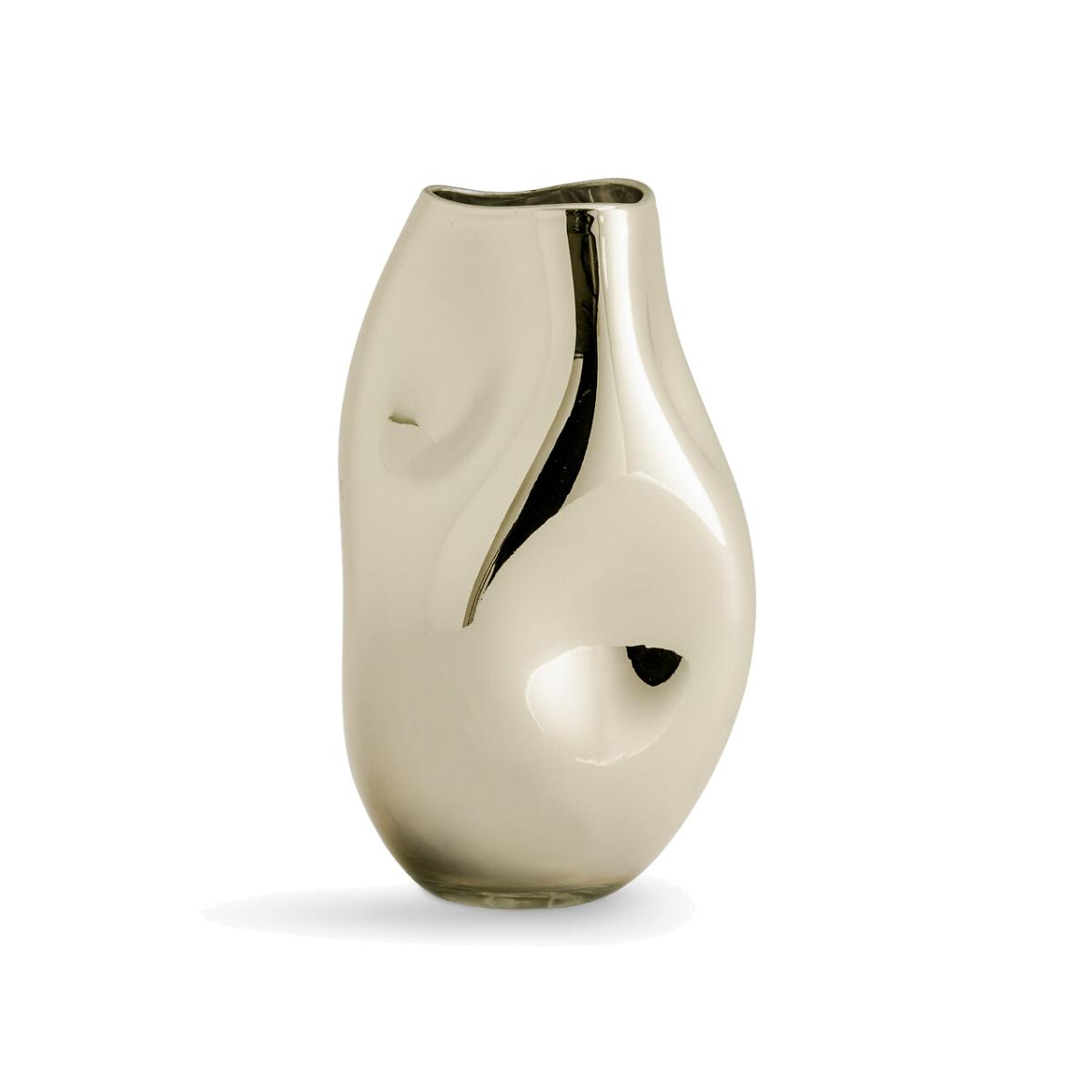 Cozi 35cm High Hand-Blown Metallic Glass Vase – image 1