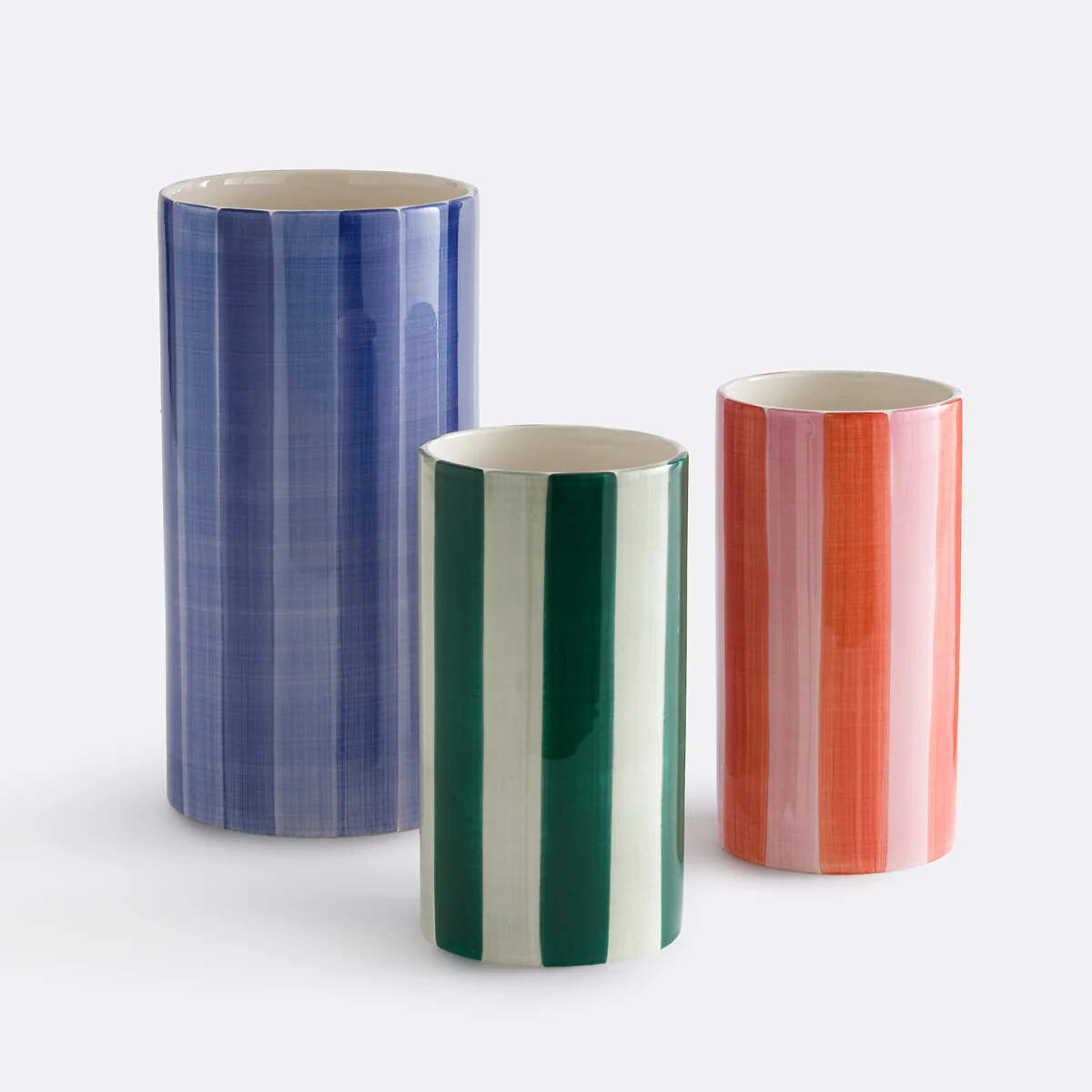 Jaoma Striped Ceramic Vase Height 25cm – image 4
