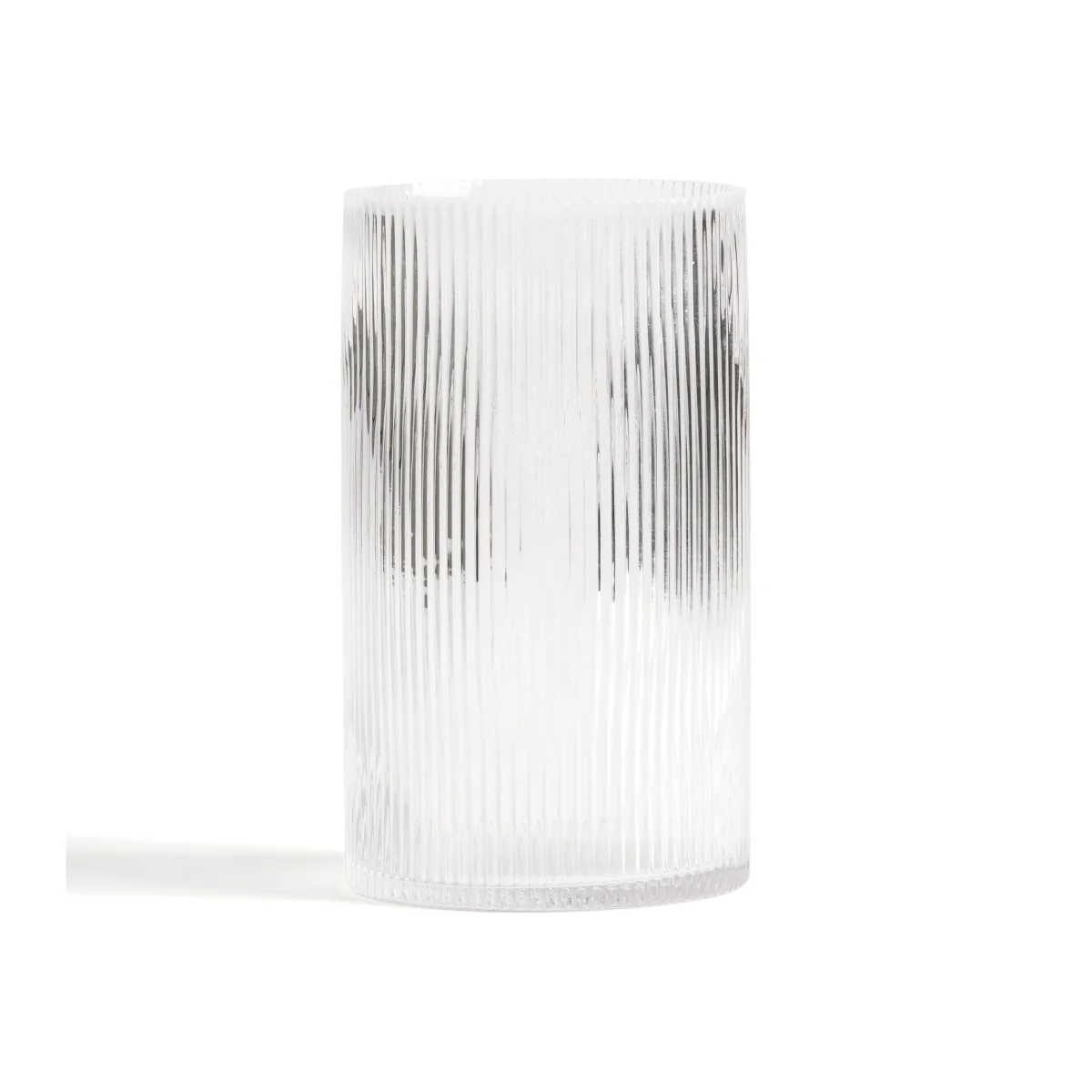 Afa Straight Grooved Glass Vase – image 1