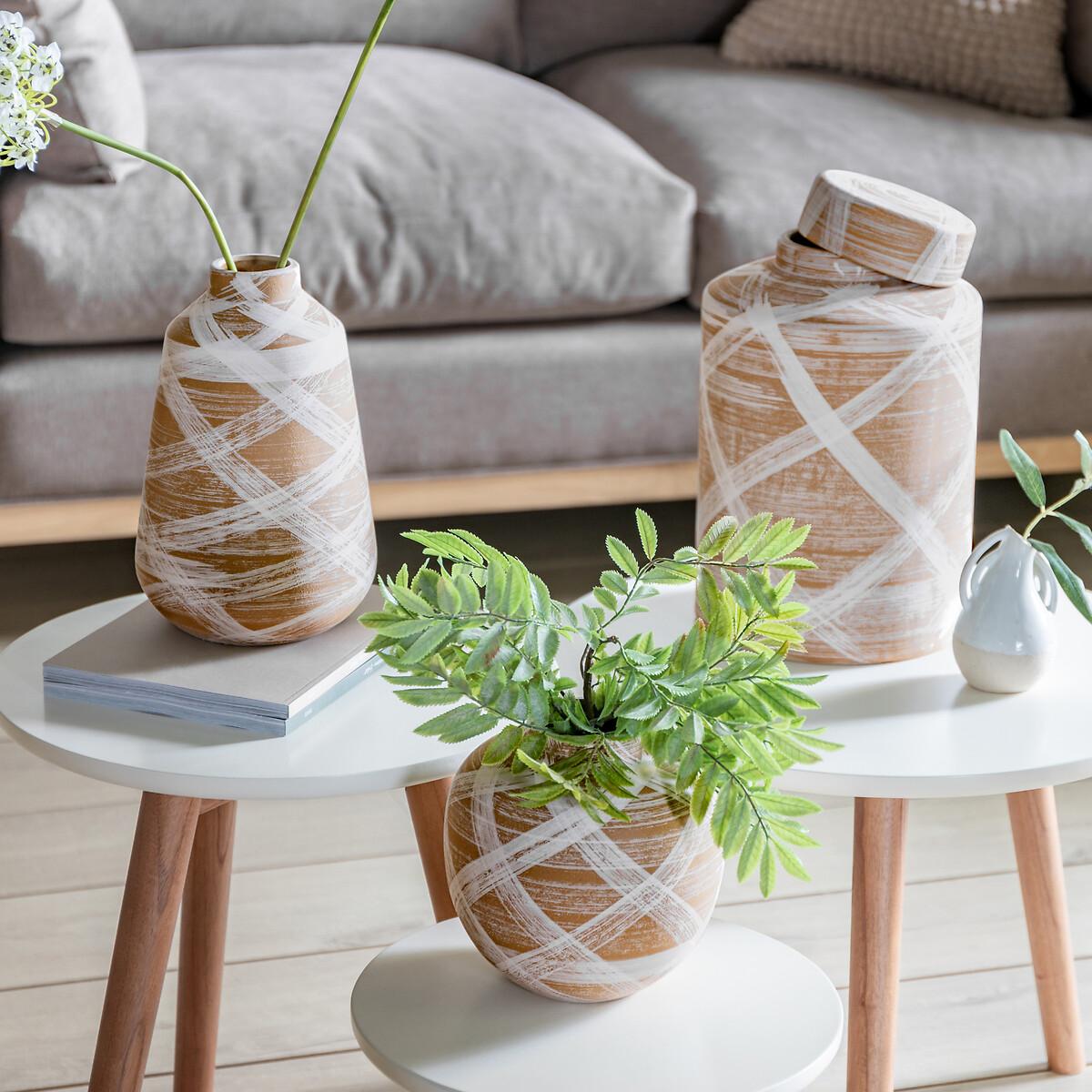 19cm Ovid Hand Painted Stoneware Vase – image 3