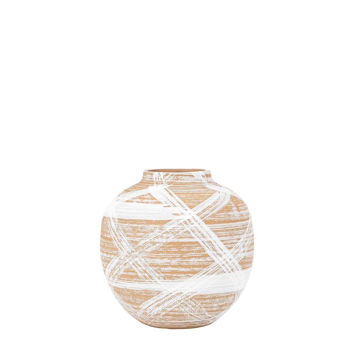 19cm Ovid Hand Painted Stoneware Vase – image 4