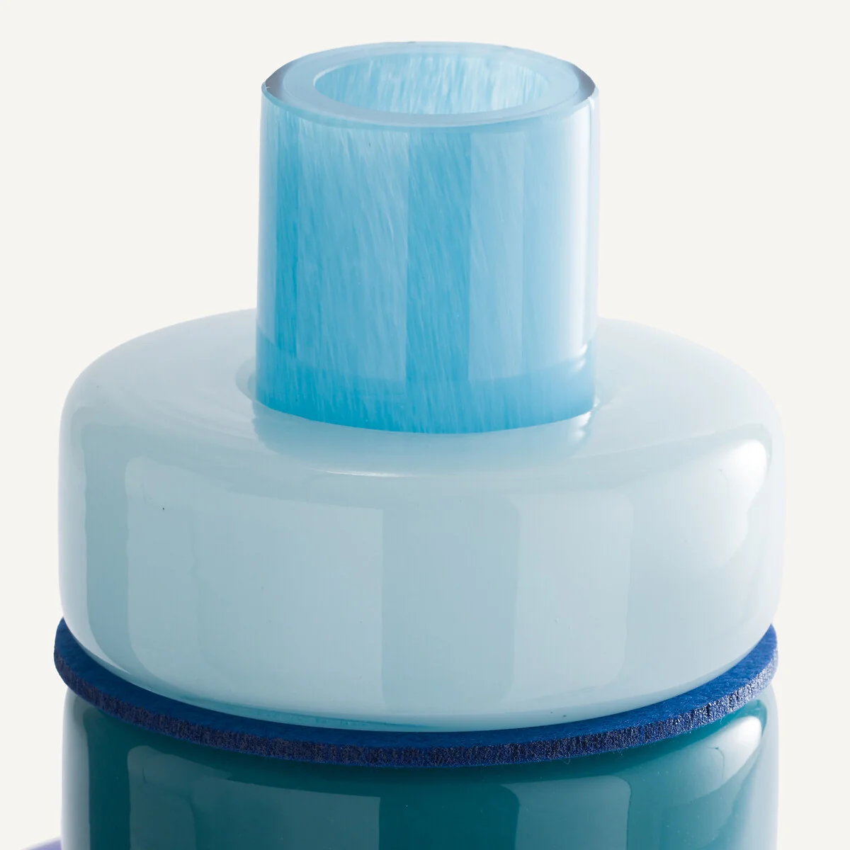 Maveo Blown Glass Vase with 5 Rings H32cm – image 3