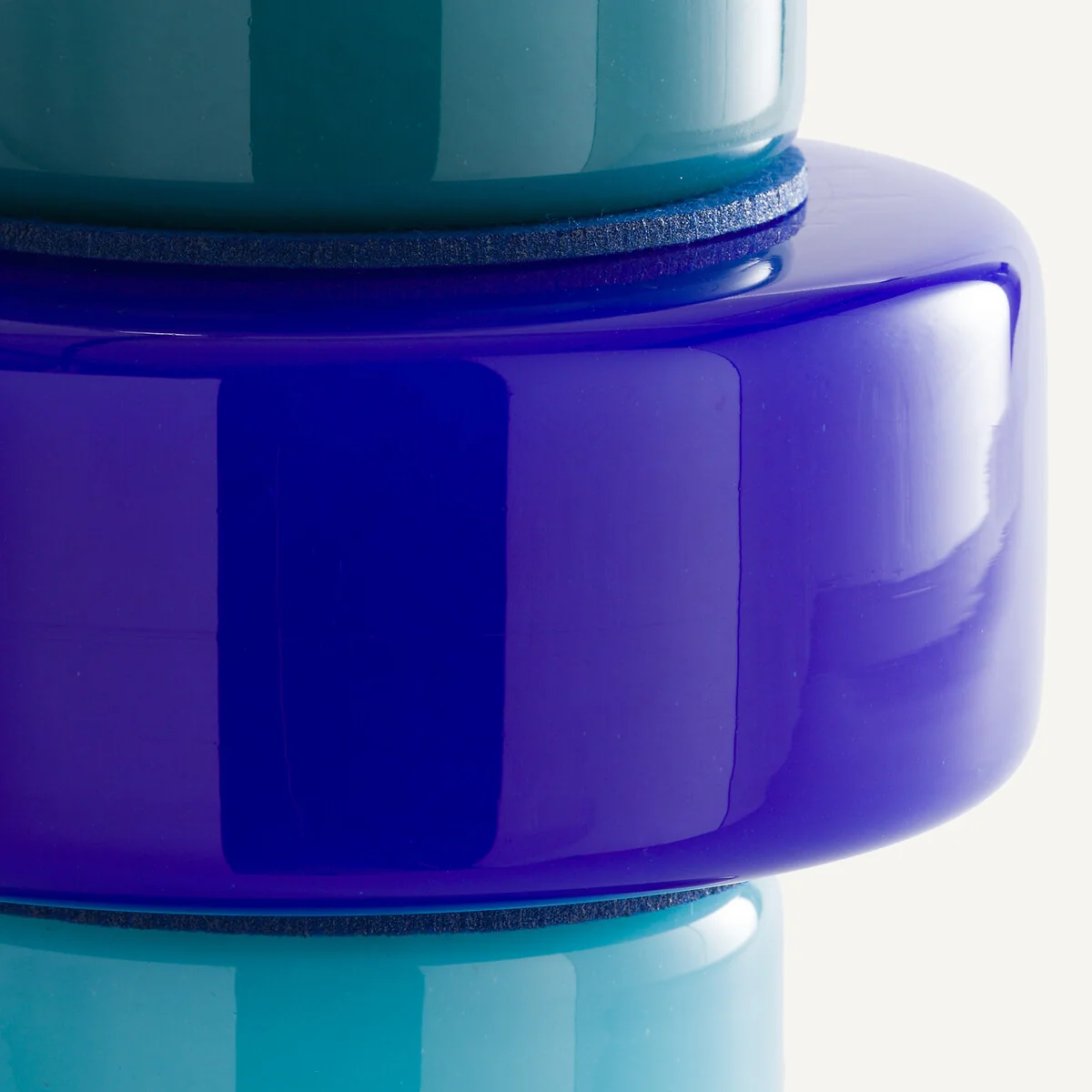 Maveo Blown Glass Vase with 5 Rings H32cm – image 5
