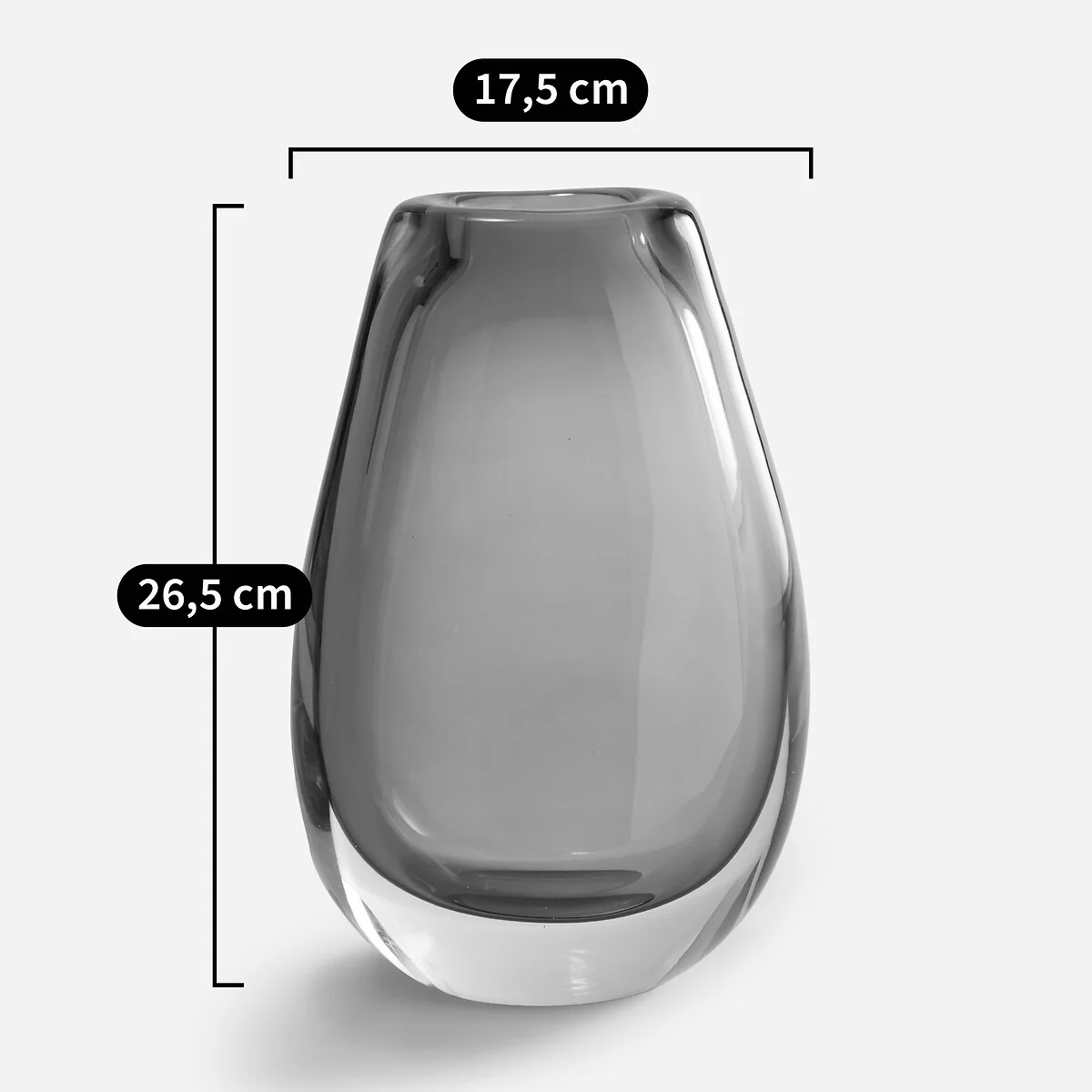 Myra Vase in Hand-Blown Glass H26.5cm – image 8