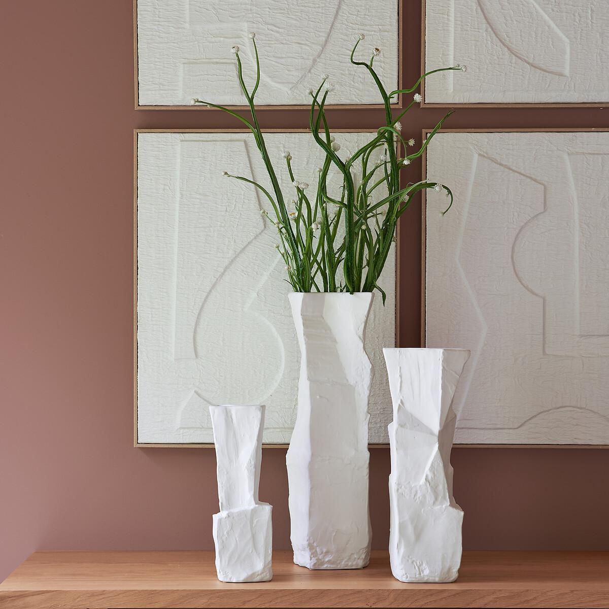 Risa 30cm High Geometric Ceramic Vase – image 4