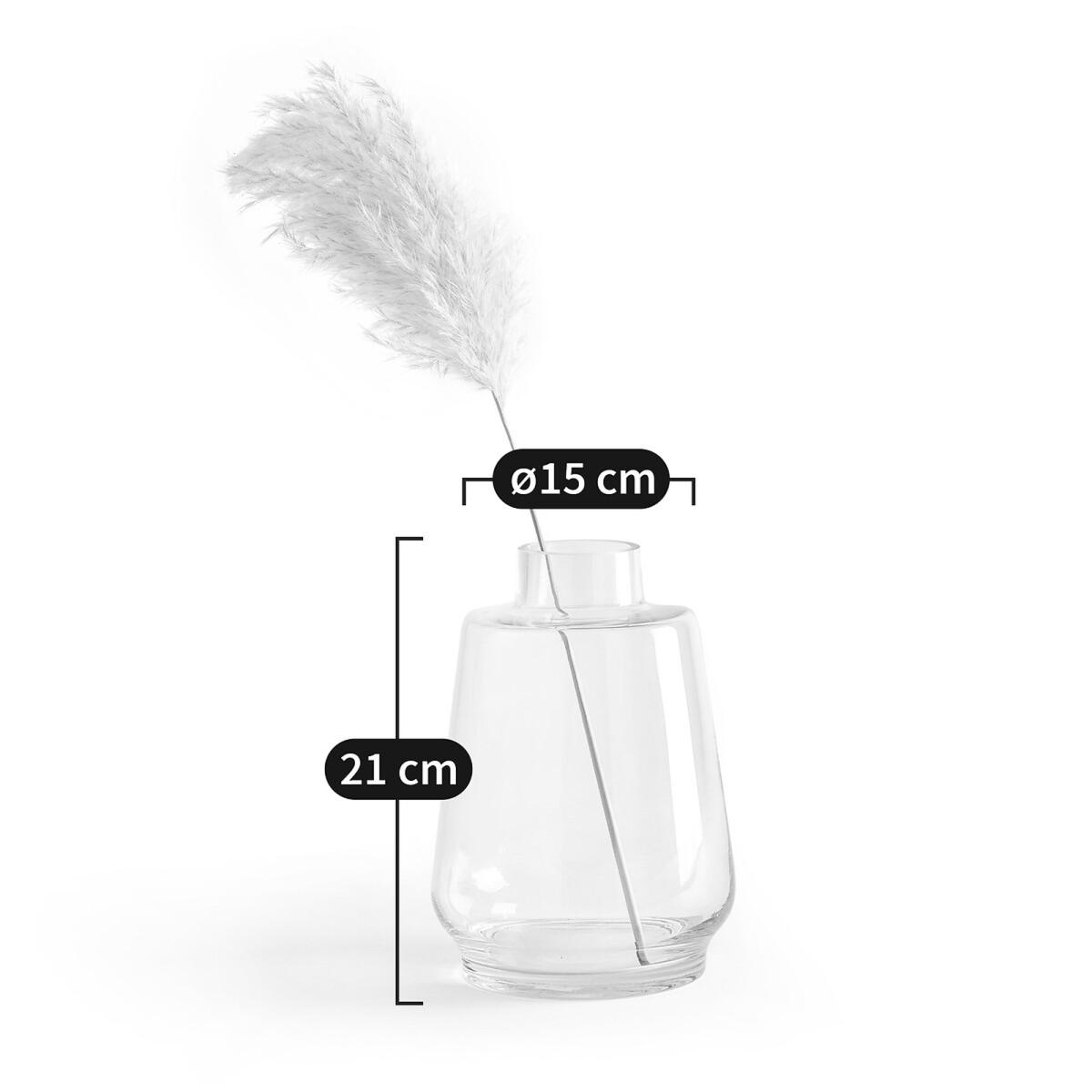 Tamagni 21cm High Coloured Glass Vase – image 13