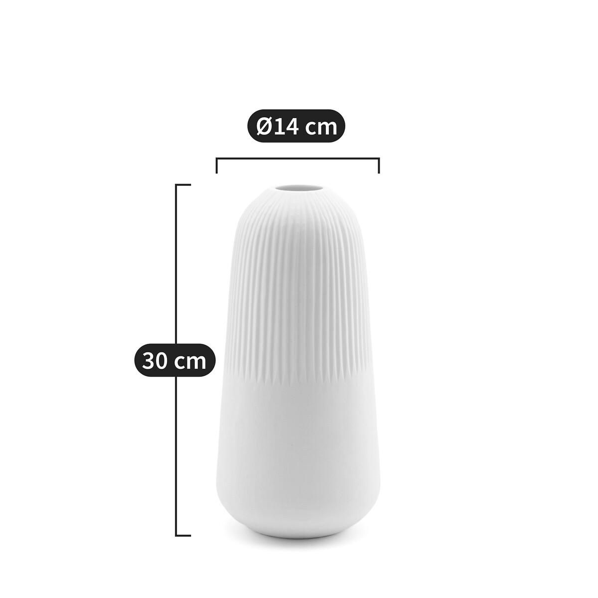 Mistrie Opaque Striated Glass Vase – image 13