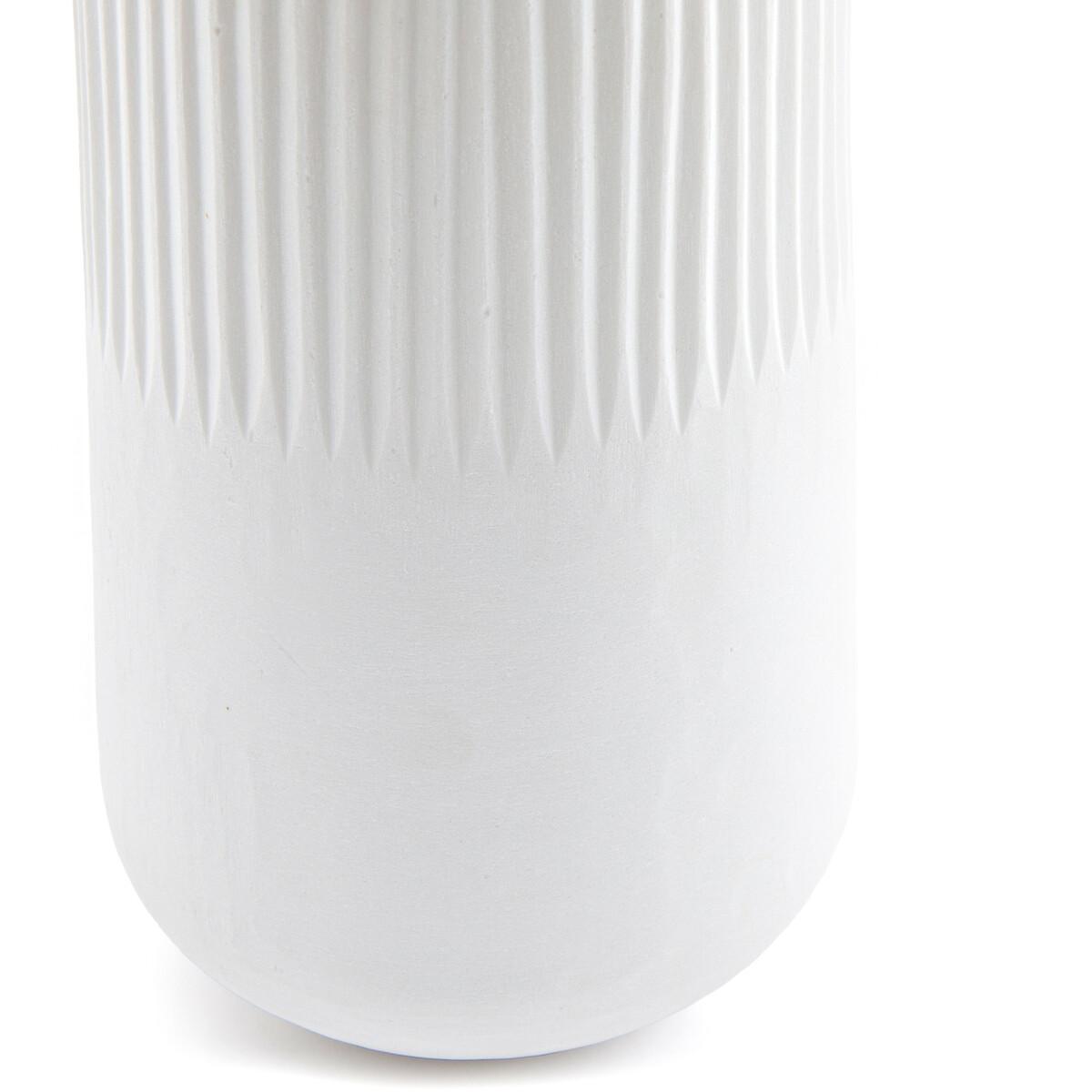 Mistrie Opaque Striated Glass Vase – image 3