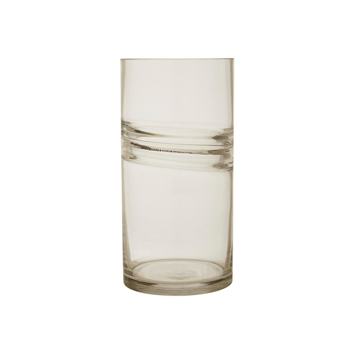 30cm Clear Glass Vase – image 1