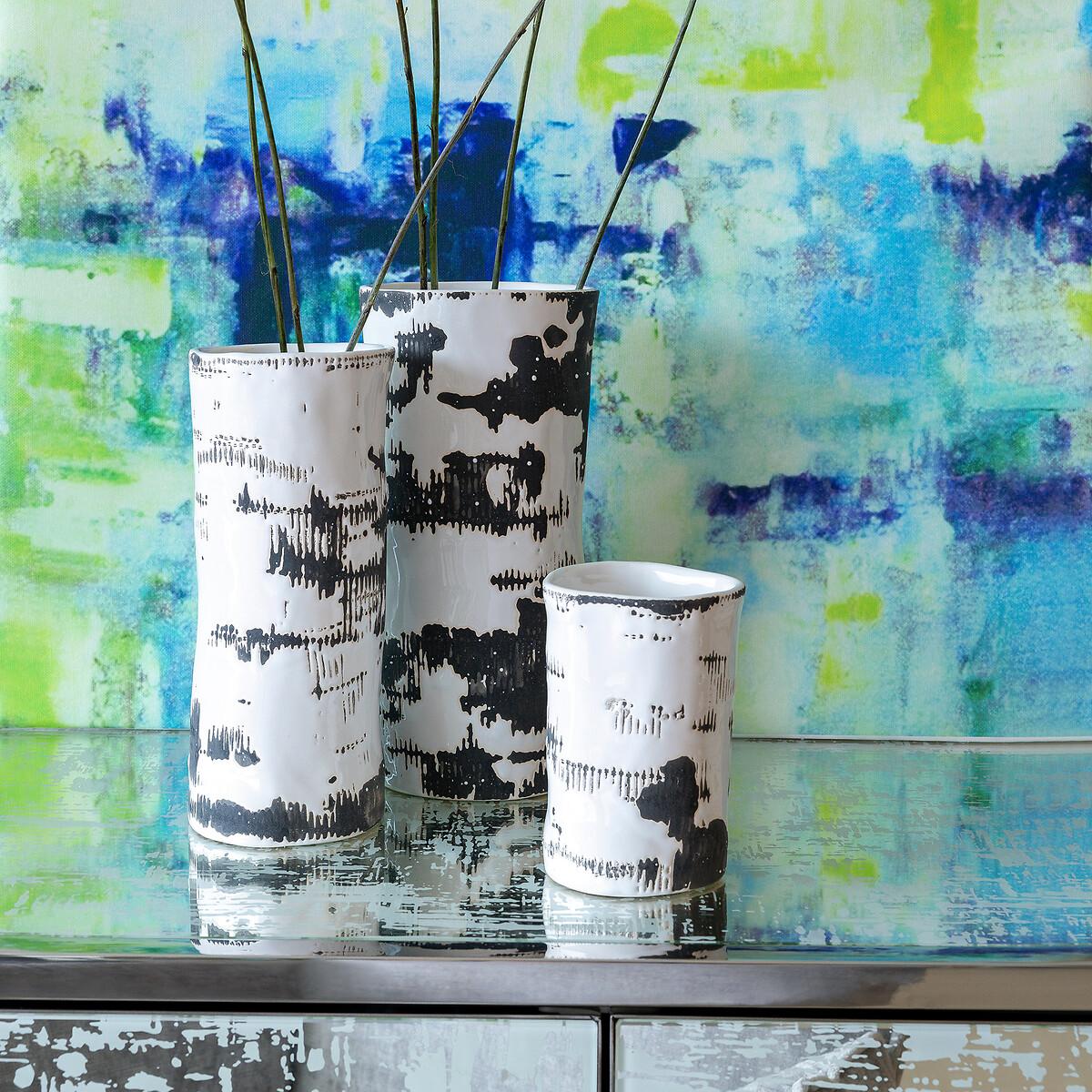 Raw Glazed Ceramic Vase, H25.5cm – image 2