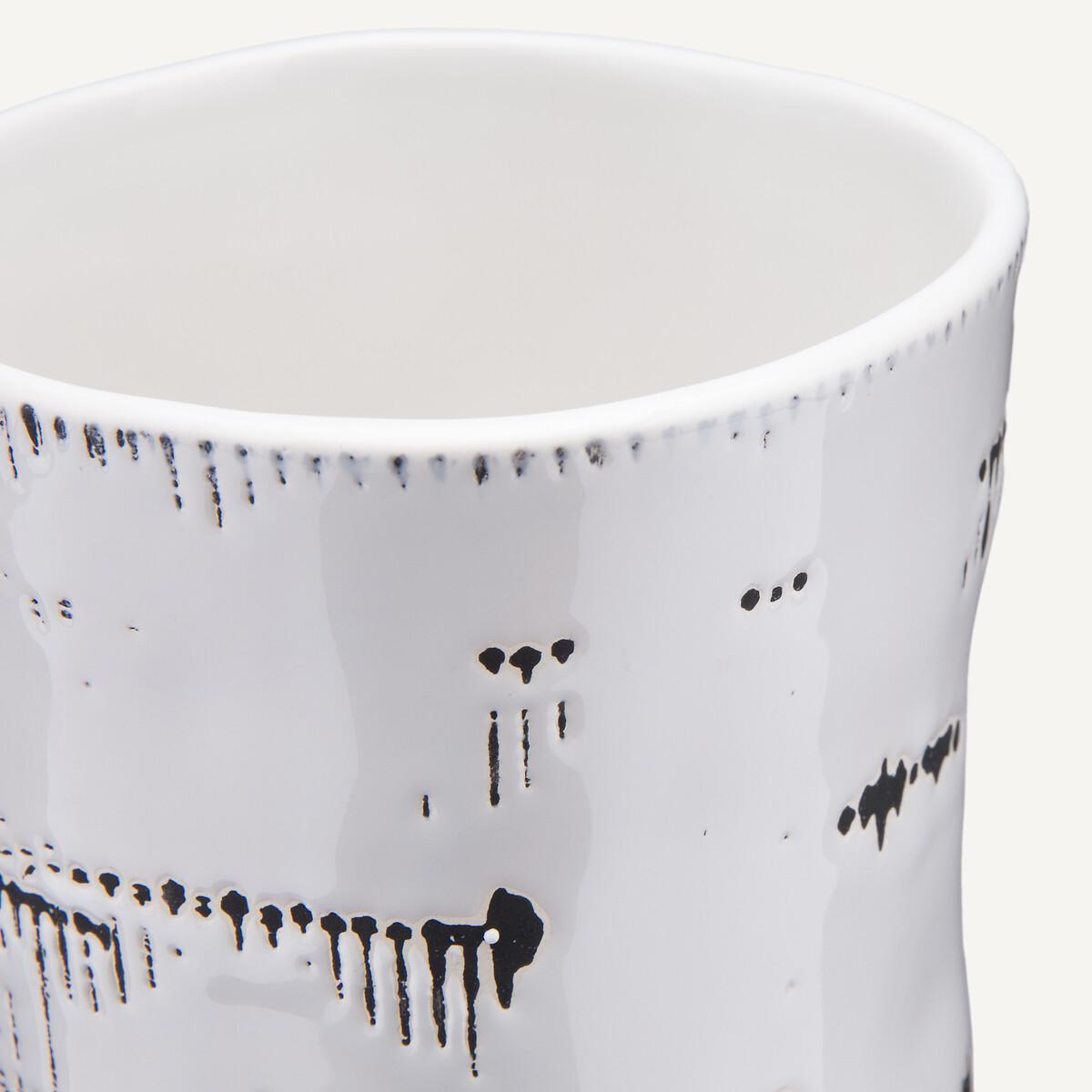 Raw Glazed Ceramic Vase, H25.5cm – image 3