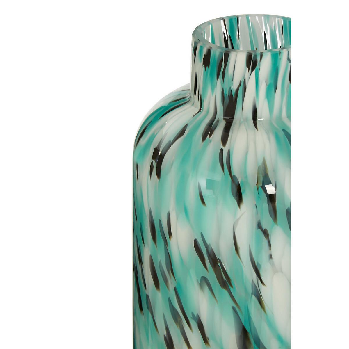 40cm Turquoise Speckled Glass Vase – image 2