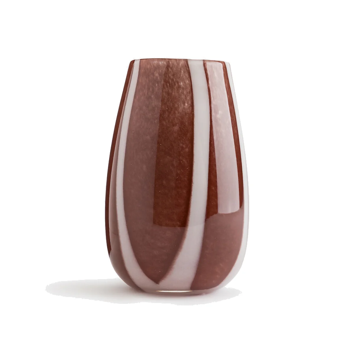 Malco Glass Vase with Stripes – image 1