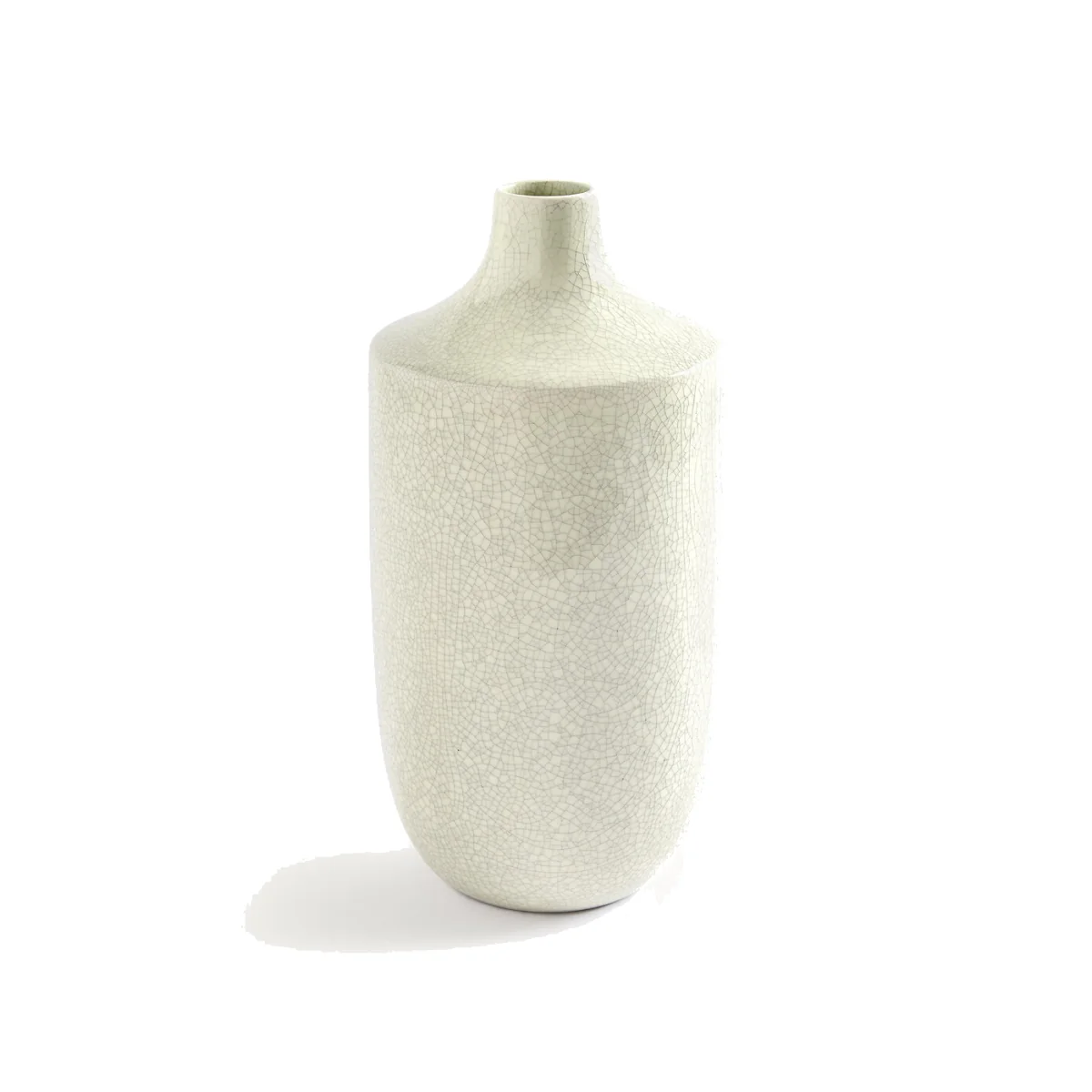 Catane Crackled Earthenware Vase, Height 36cm
