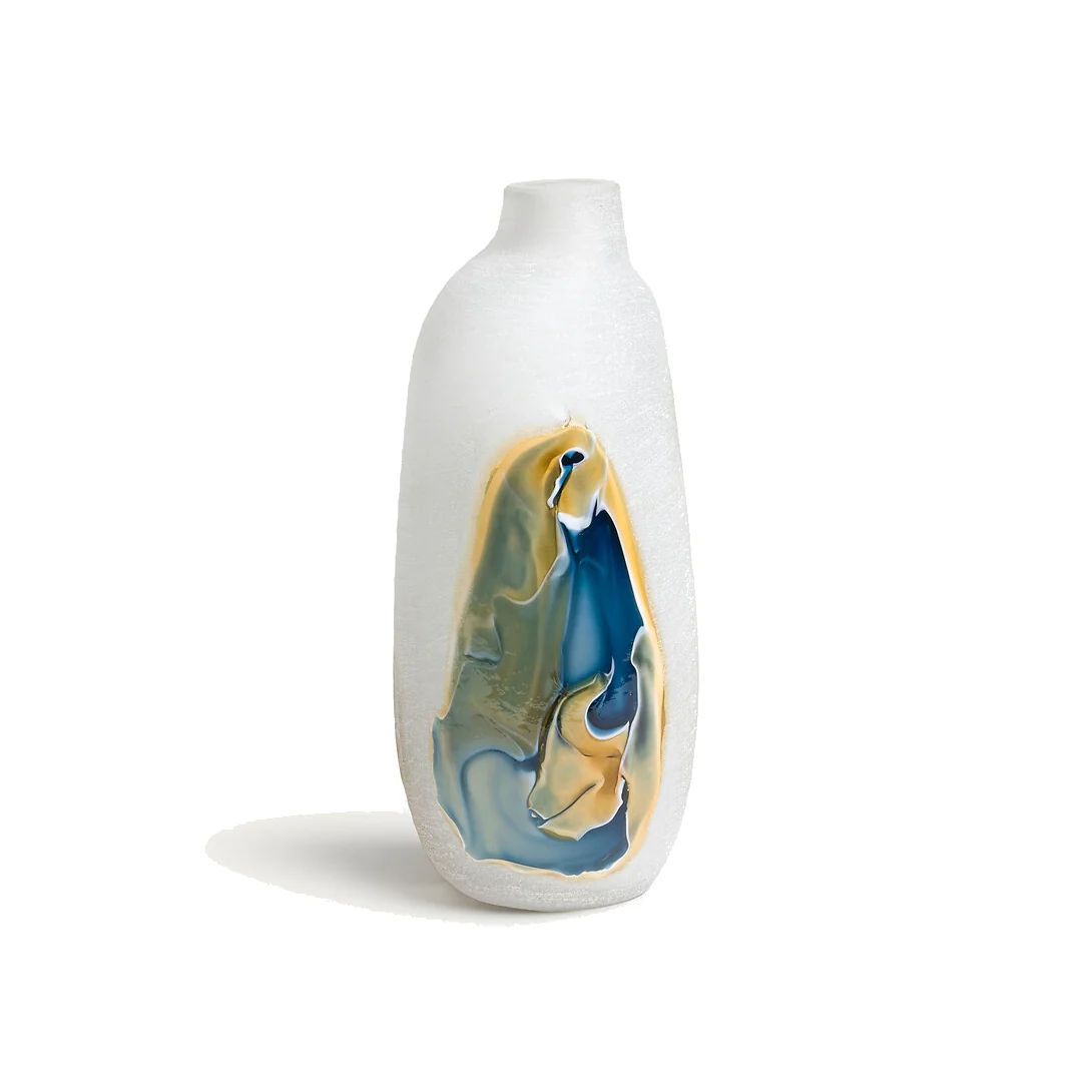 Laga Hand-Blown Glass Vase, H38cm – image 1