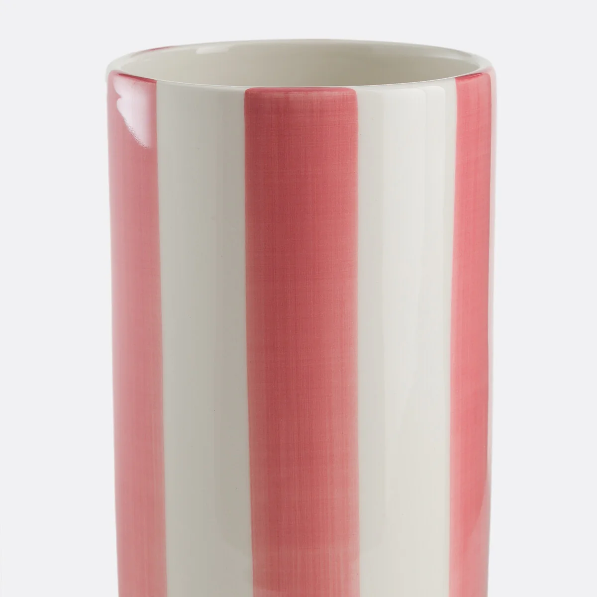 Jaoma Striped Ceramic Vase, H18cm – image 2