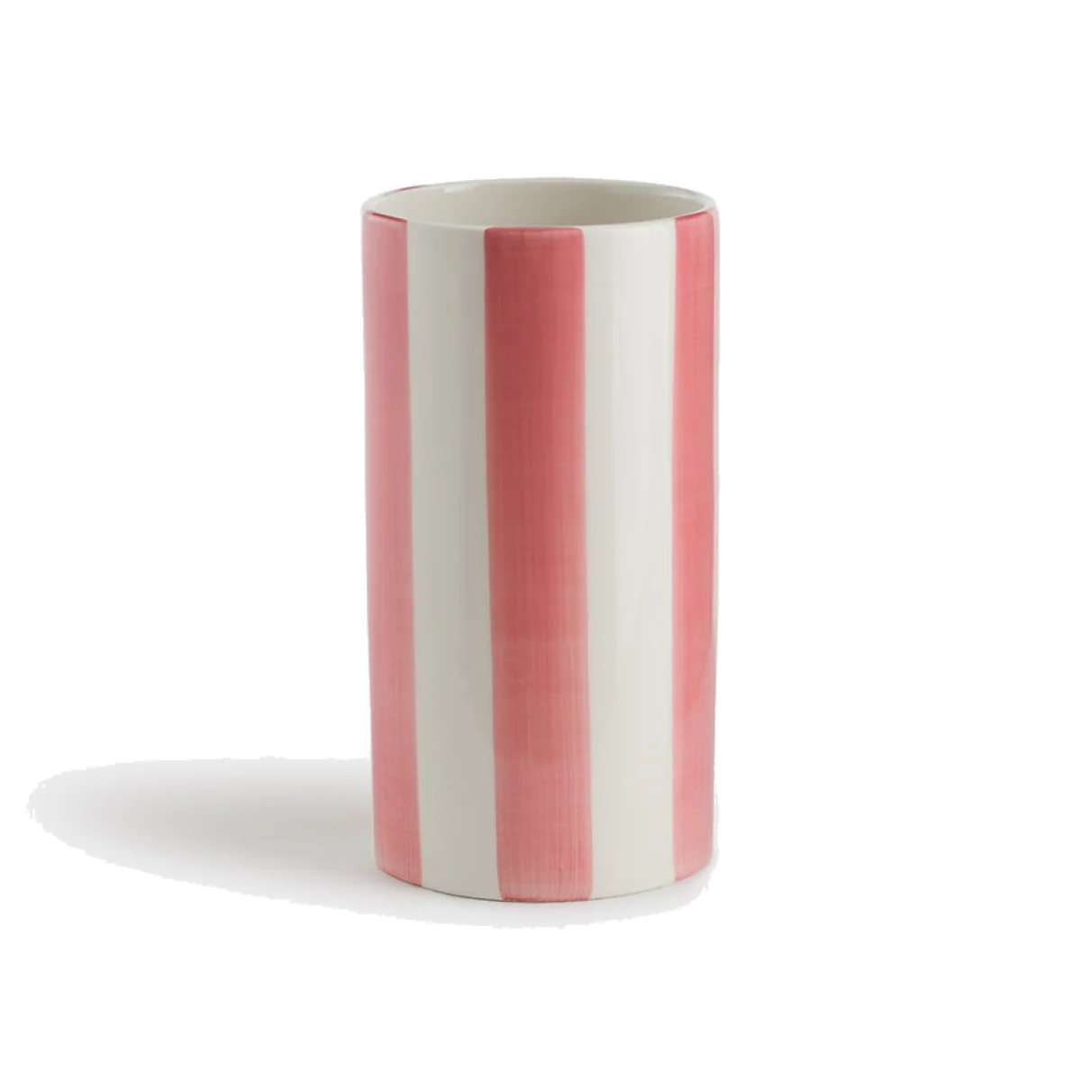 Jaoma Striped Ceramic Vase, H18cm – image 1