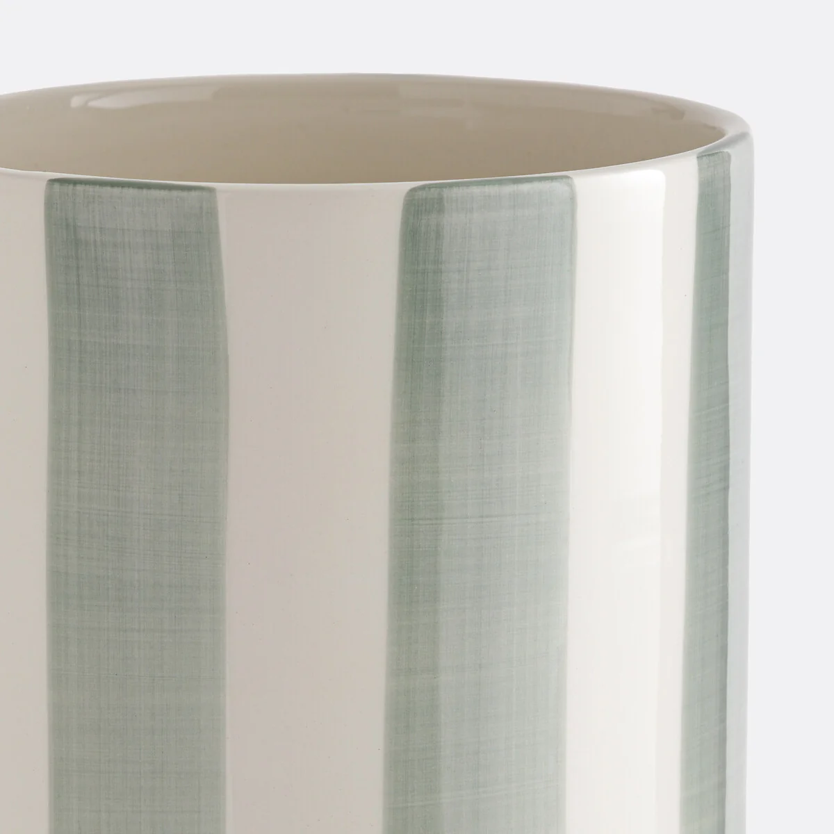 Jaoma Striped Ceramic Vase, H25cm – image 3