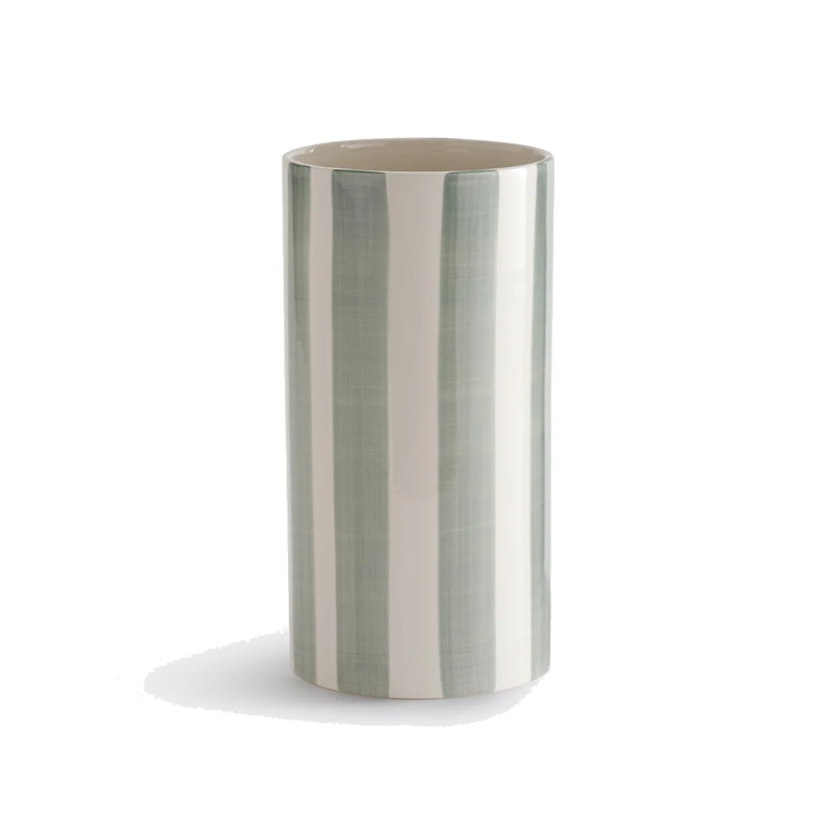 Jaoma Striped Ceramic Vase, H25cm – image 1