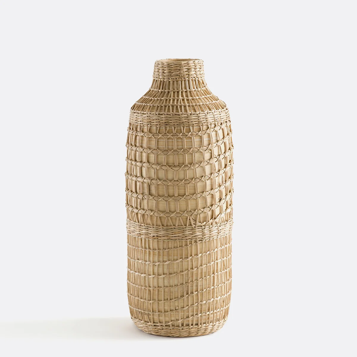 Plooming Multicoloured Woven Bamboo Decorative Vase – image 3