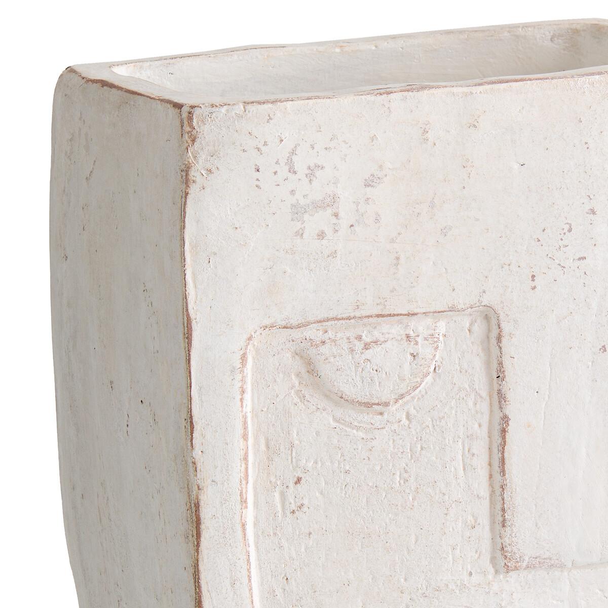 Atali Small Face Terracotta Vase – image 2