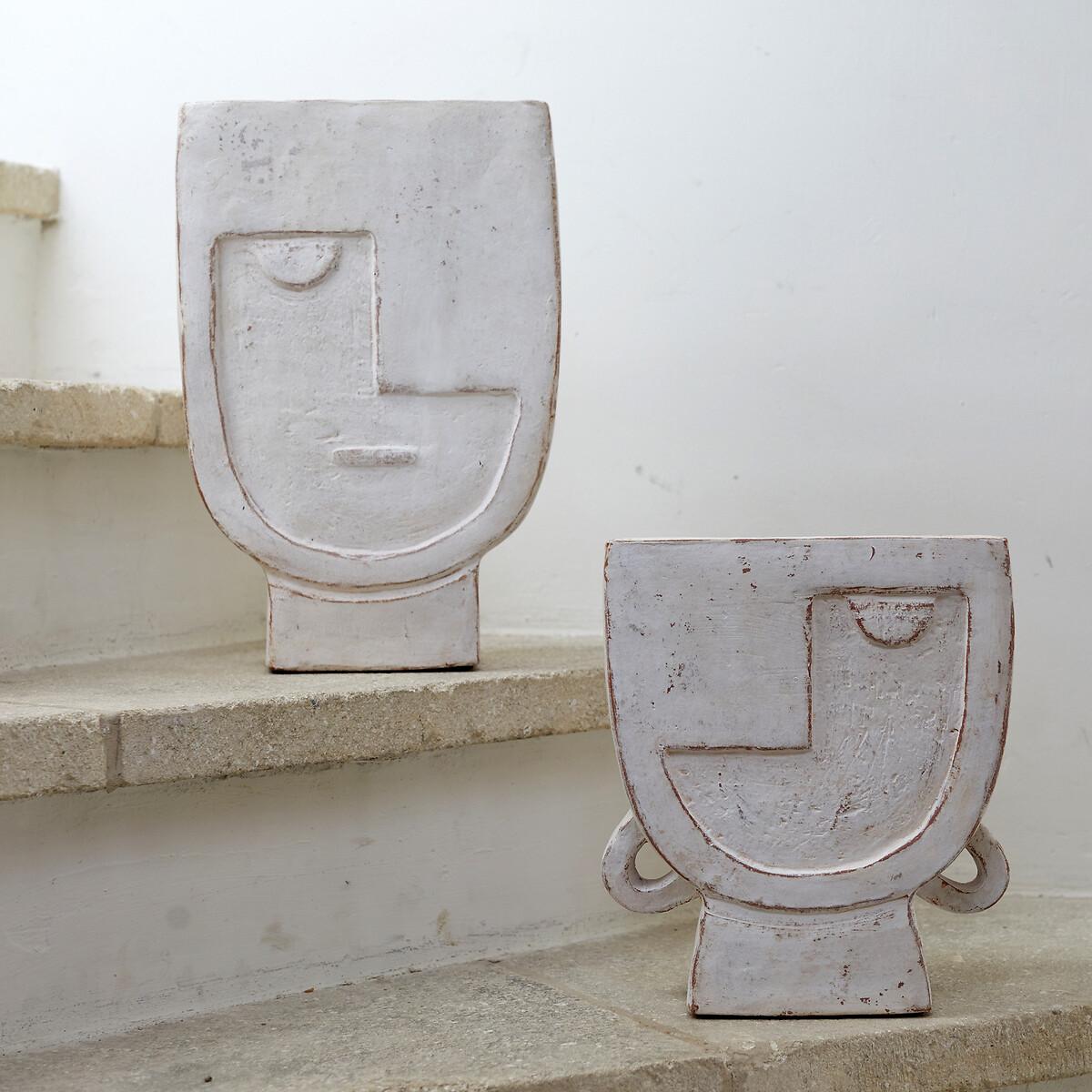 Atali Small Face Terracotta Vase – image 7