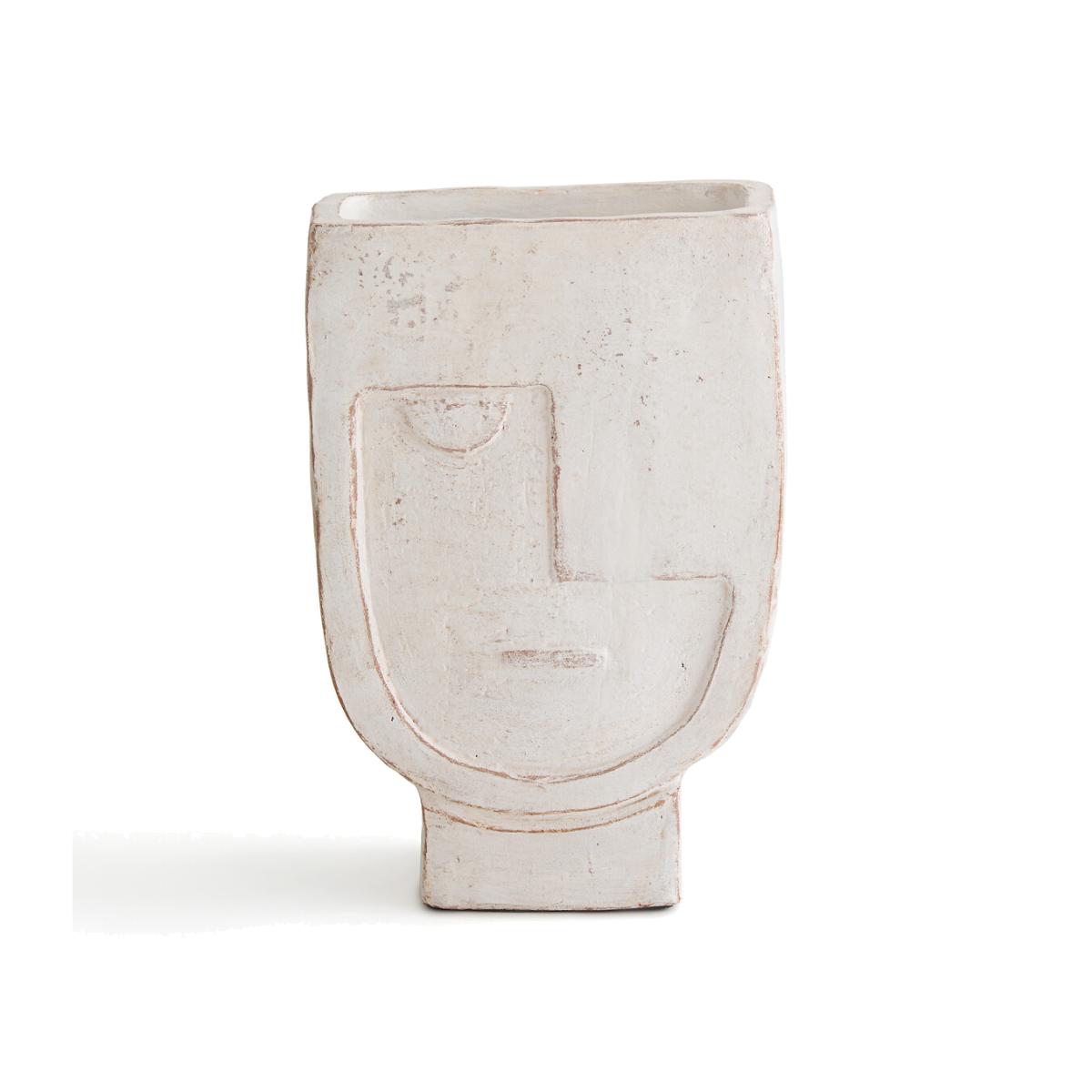 Atali Small Face Terracotta Vase – image 1