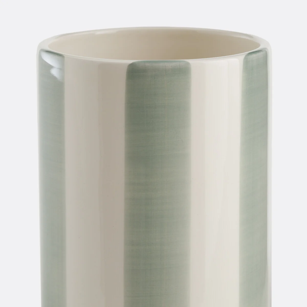Jaoma Striped Ceramic Vase, H18cm – image 2